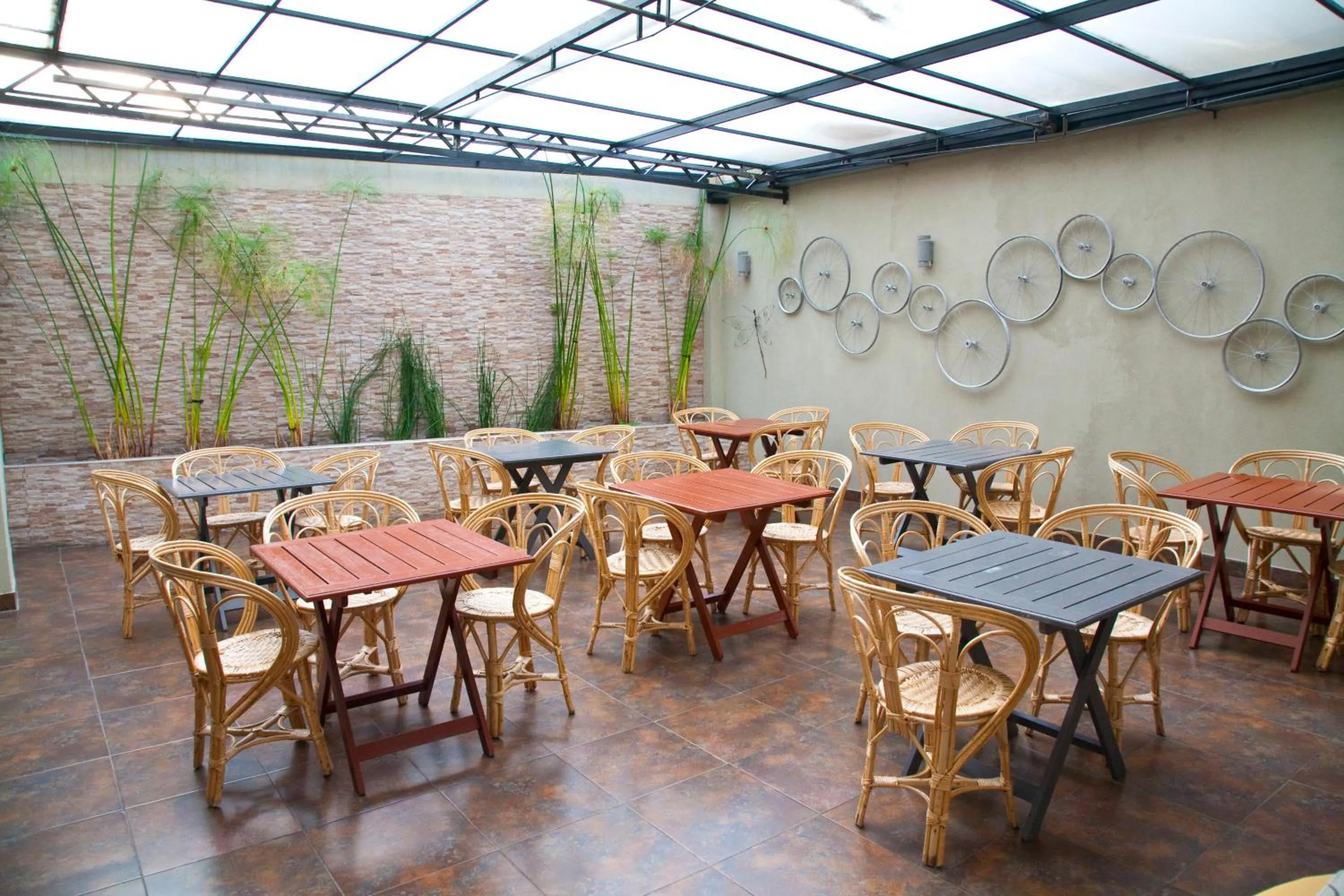 Dining area in First Palermo Hotel