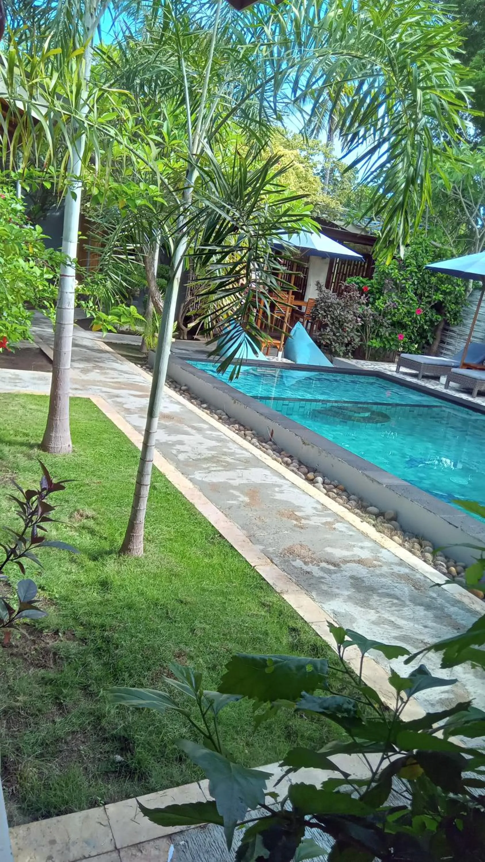 Garden view in Villa Kinagu