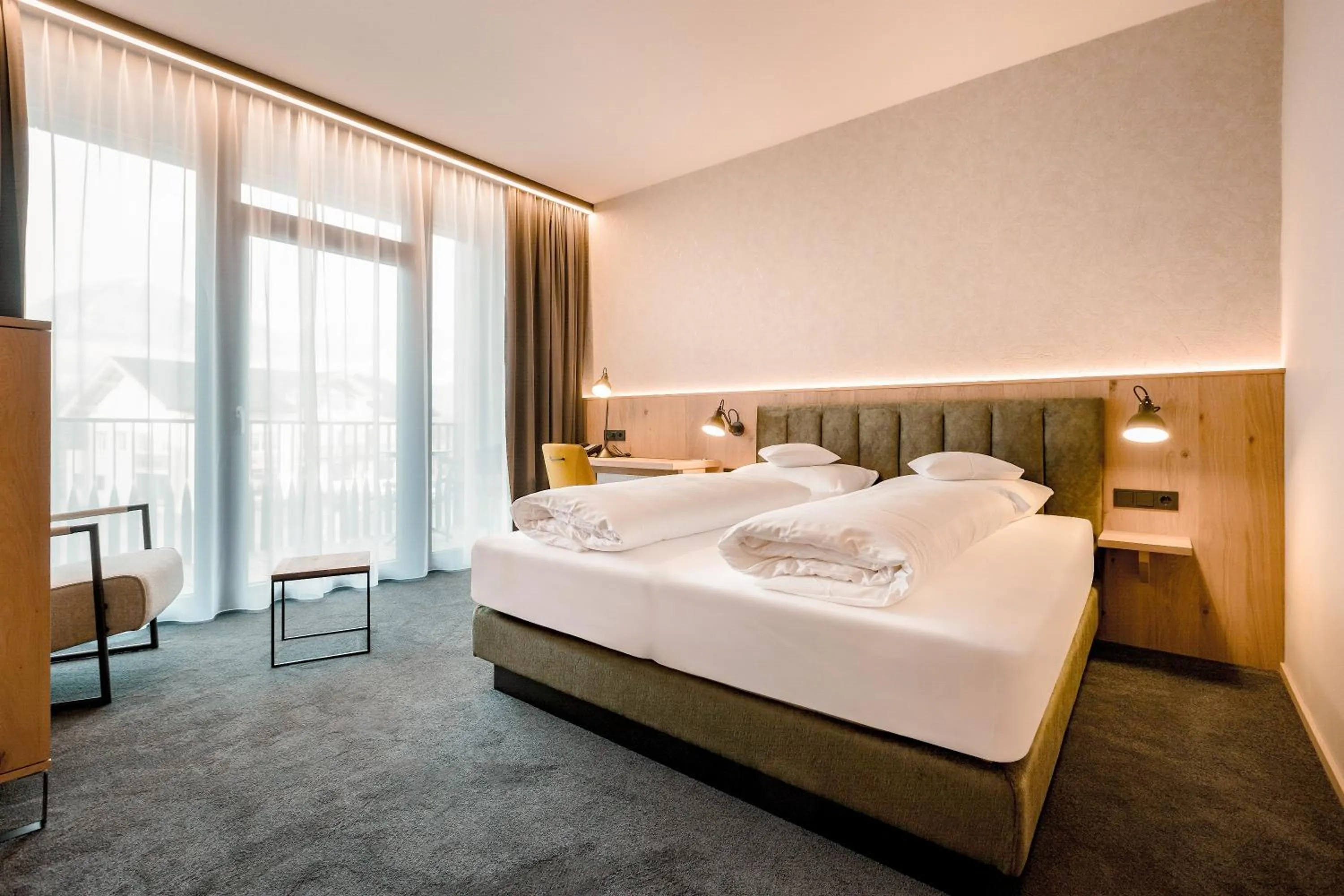 Bed in Gasthof Hotel Post