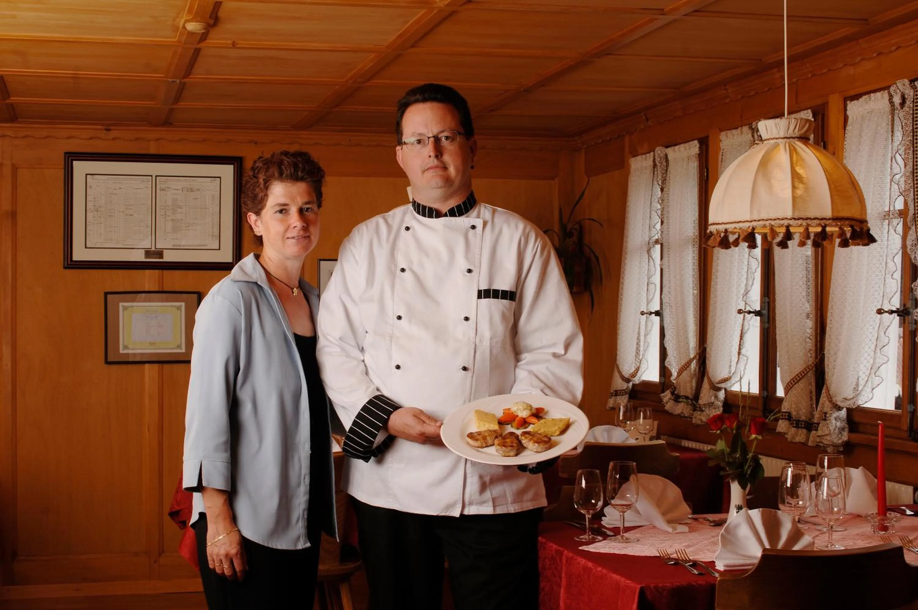 Family in Hotel-Restaurant Drei Tannen