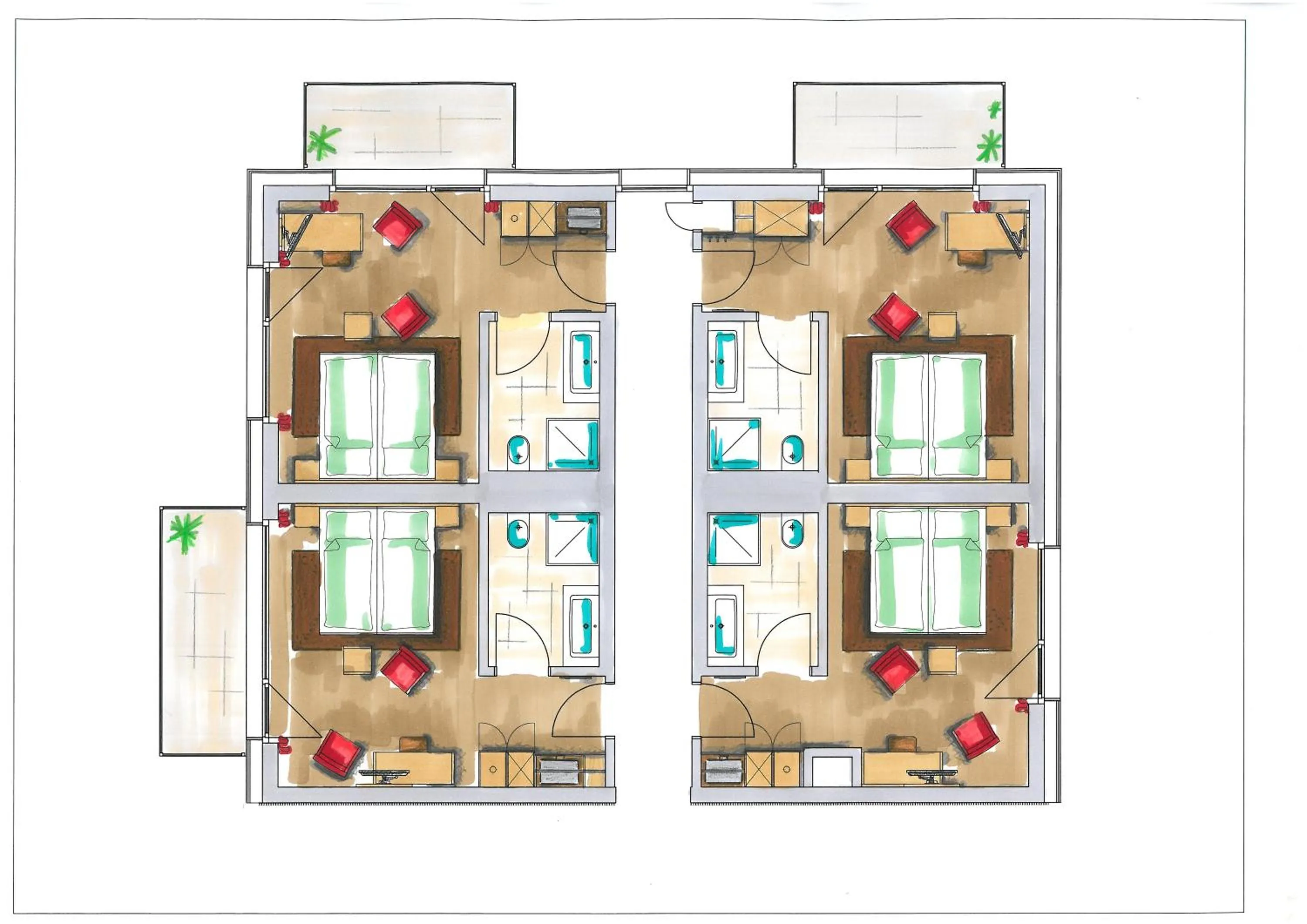 Photo of the whole room in Hotel Astoria