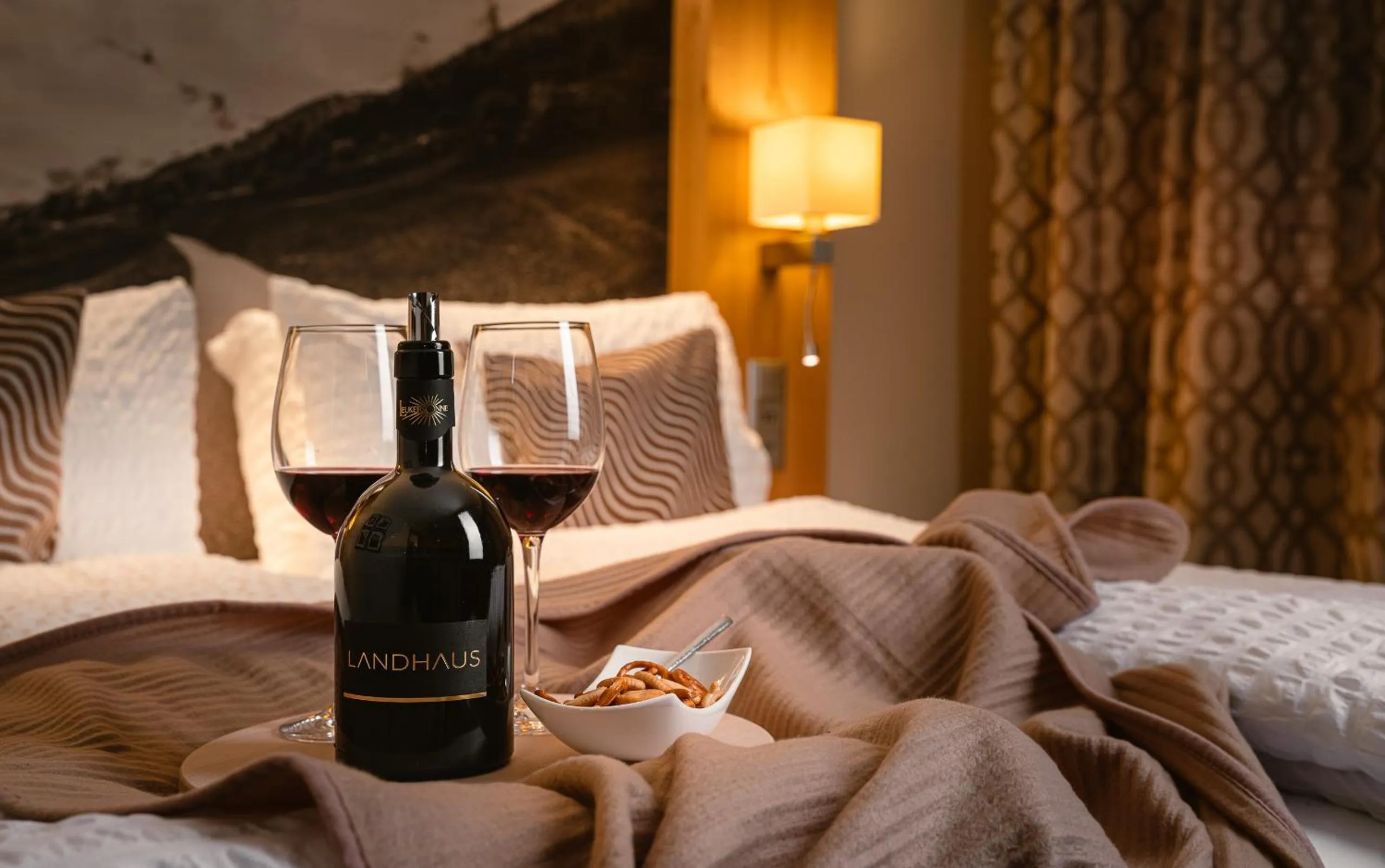 Bed in Hotel Landhaus