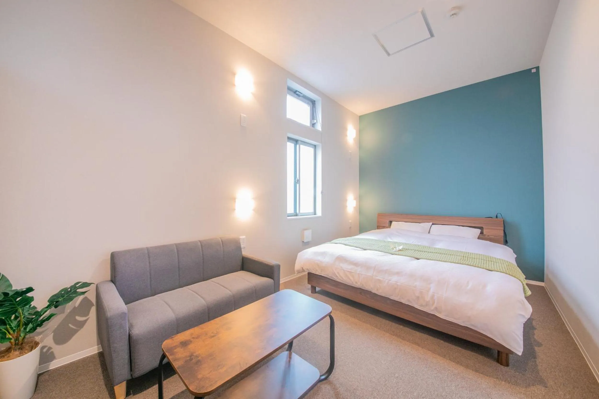 Bed in KIZUNA HOTEL Gojo Kiyomizu-dera Kamogawa