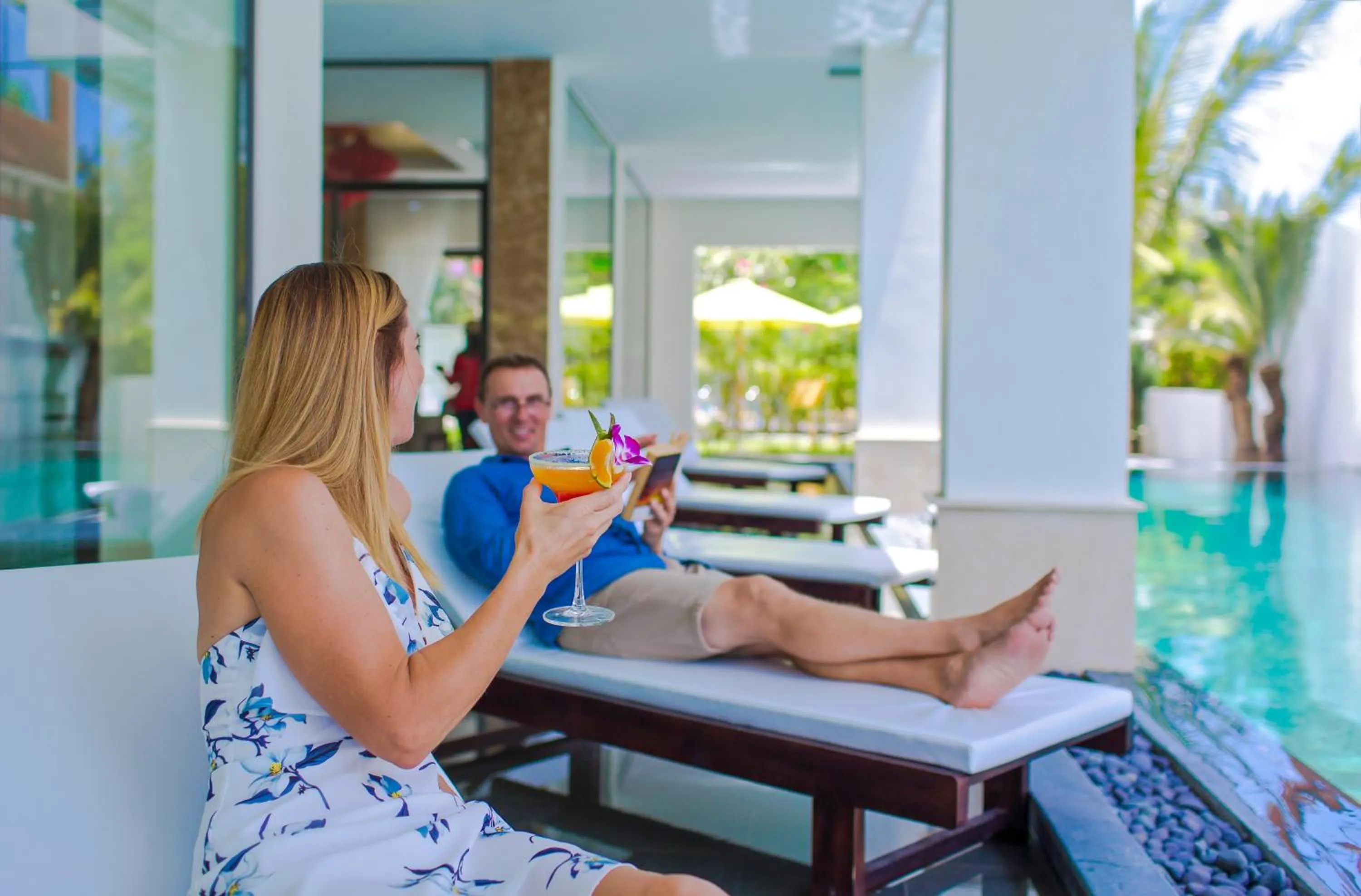 Swimming pool in Ally Beach Boutique Hotel Hoian