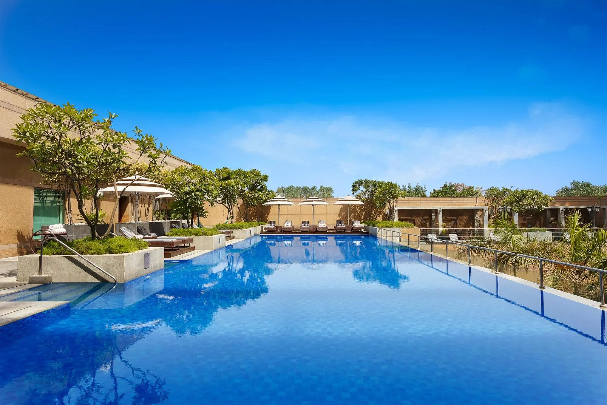 Pool view in Crowne Plaza Today Gurugram by IHG