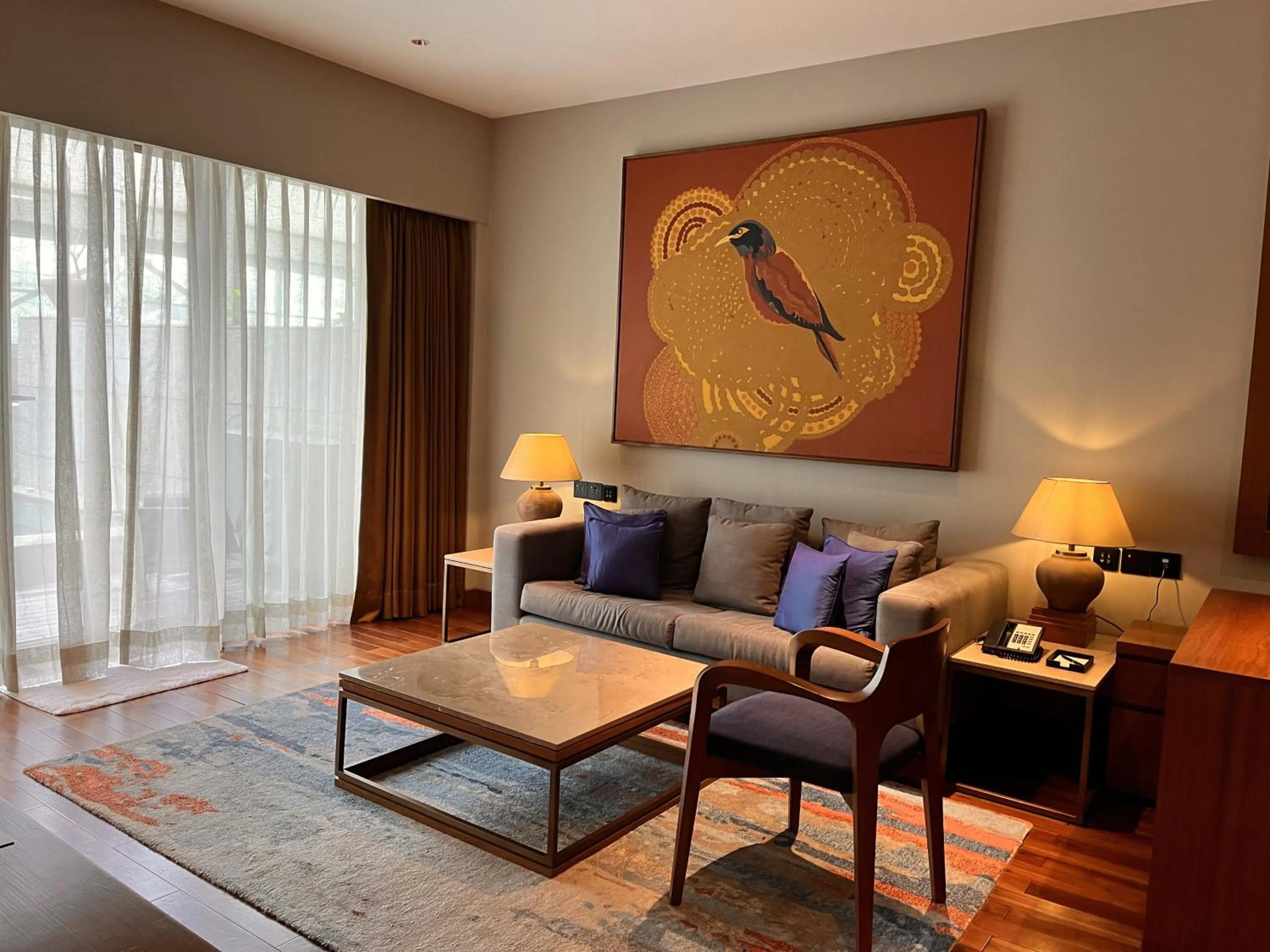 Living room in Taj City Centre New Town, Kolkata