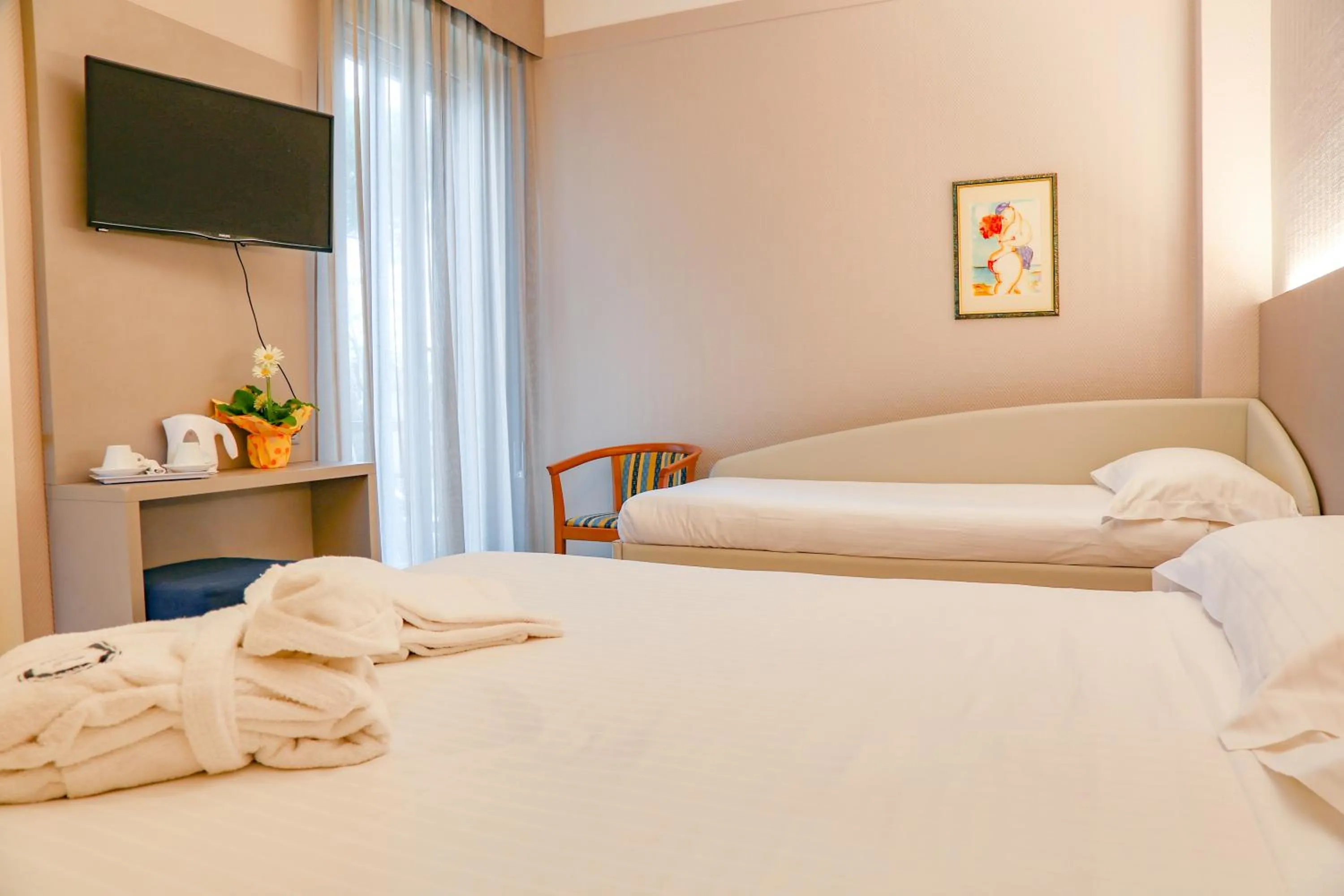 Bed in Hotel Augustus