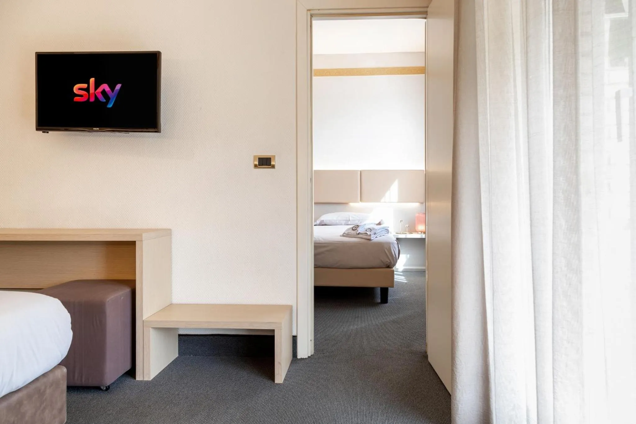 Bed in Hotel Augustus