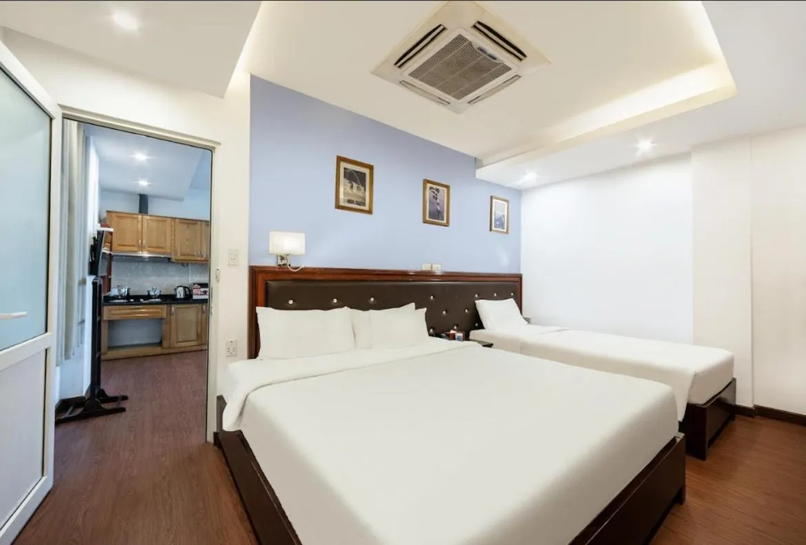 Bed in A25 Hotel - 28 Trần Quý Cáp