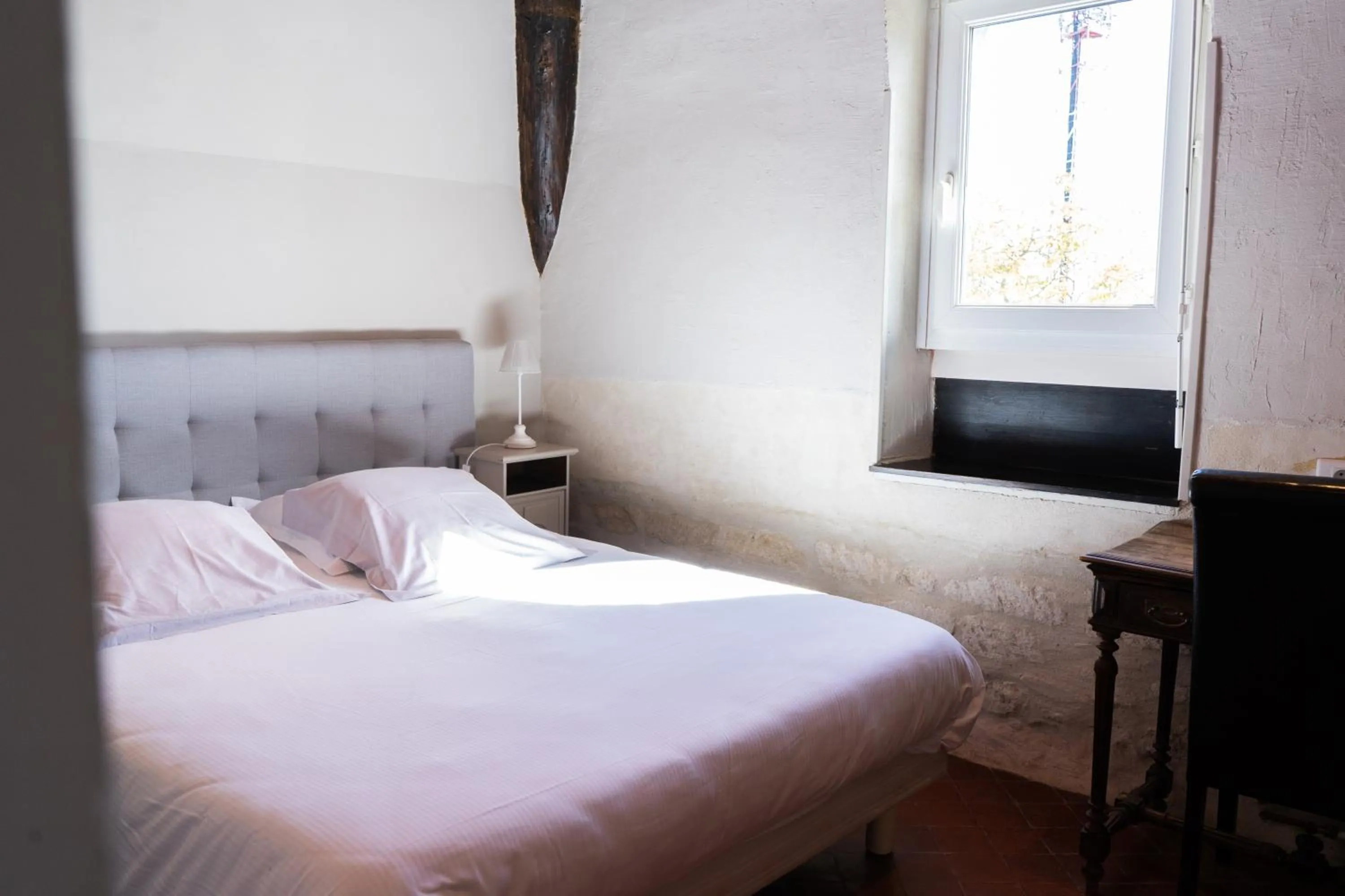 Bedroom, Bed in Logis Hôtel - Restaurant Résidence Les Cèdres