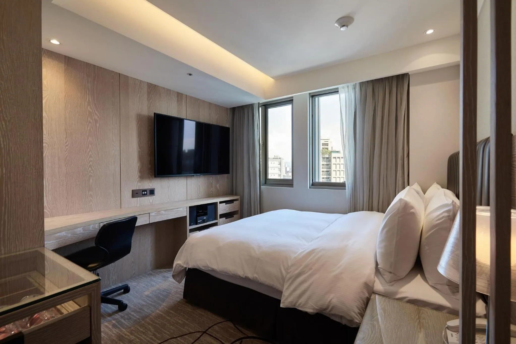 Bed in K Hotel Taipei Chang-An