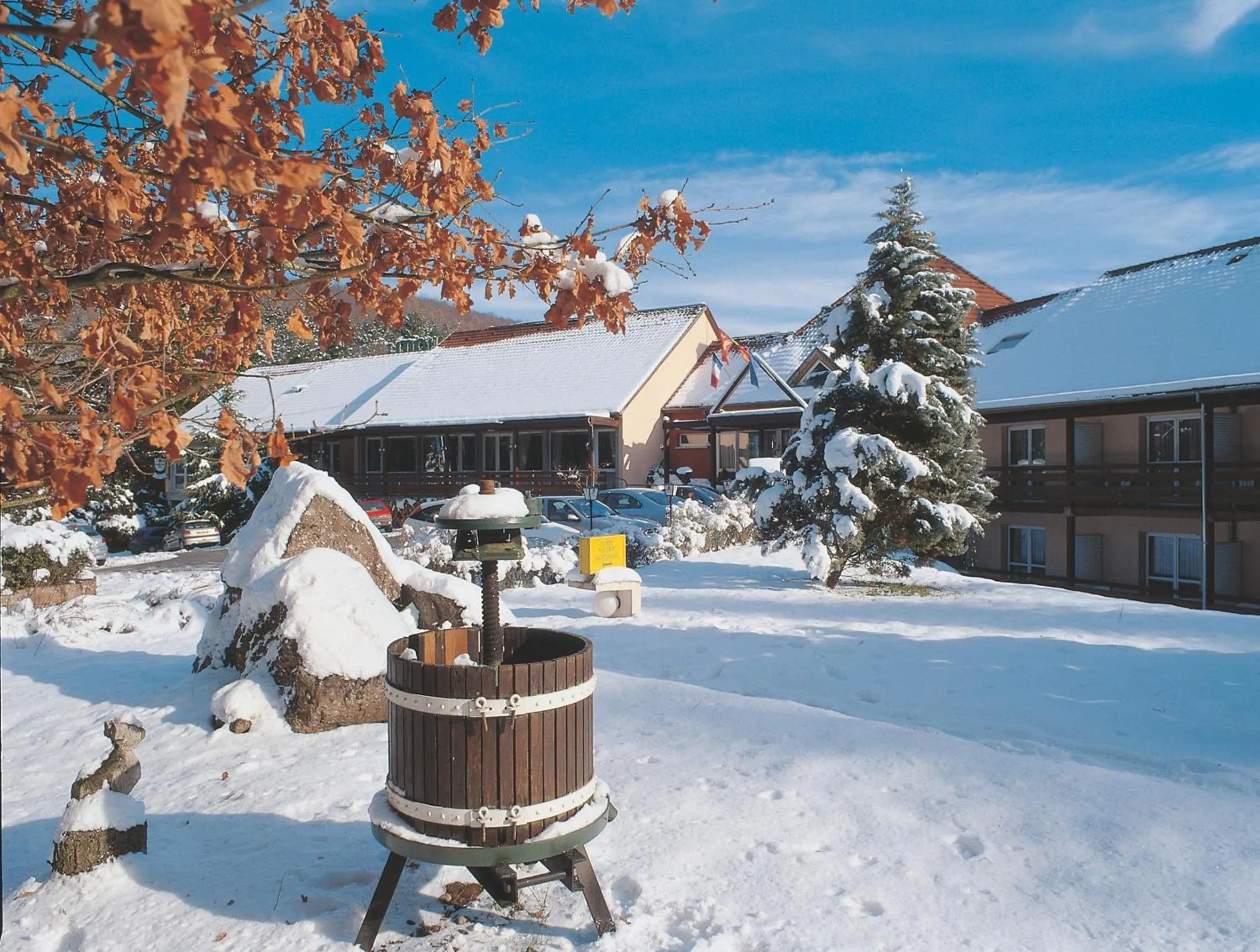 Facade/entrance in Hôtel Restaurant La Vallée Noble, proche Eguisheim Colmar