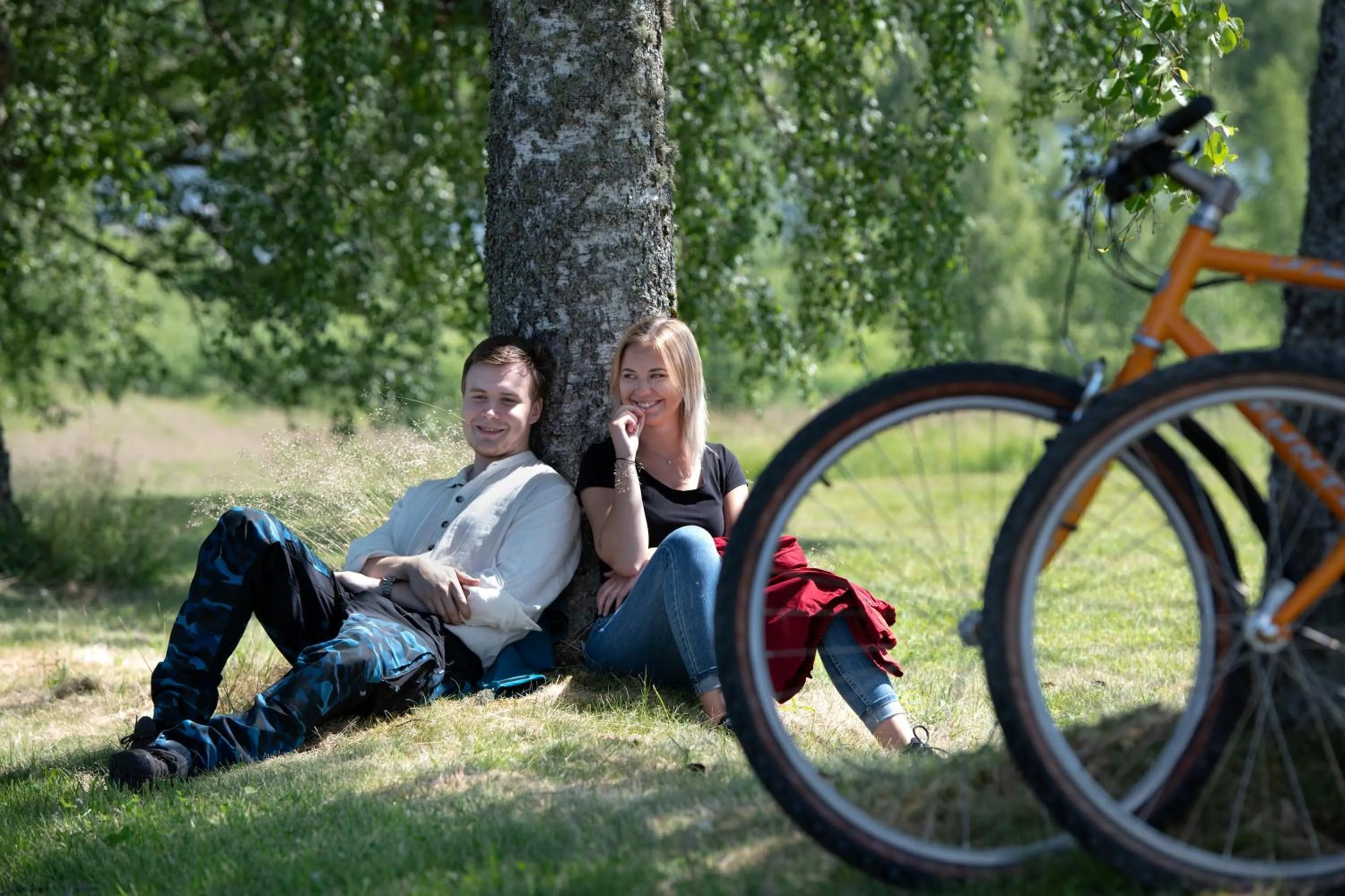 Cycling in Ulvsby Herrgård