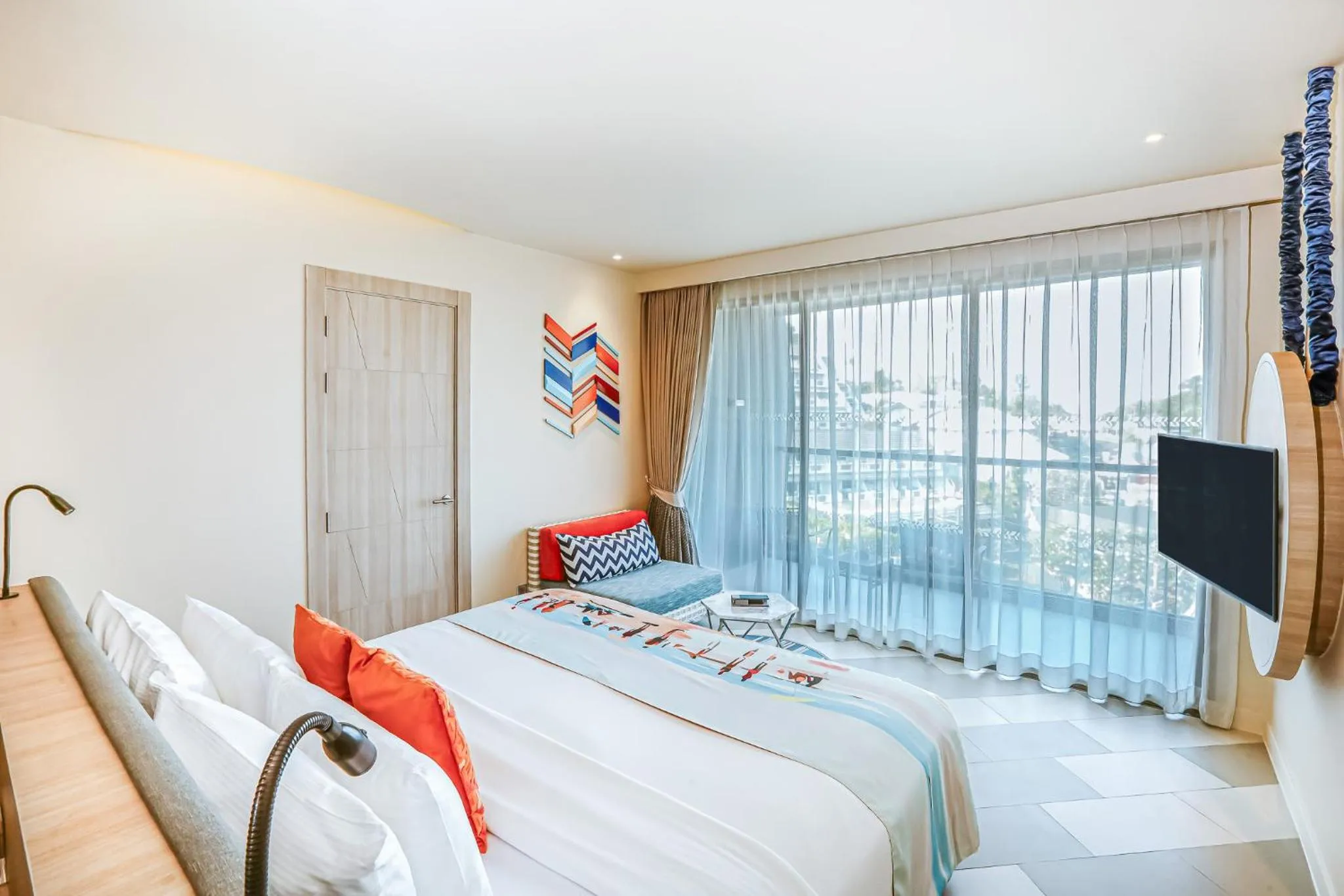 Bed in The SIS Kata Resort - Adult Only