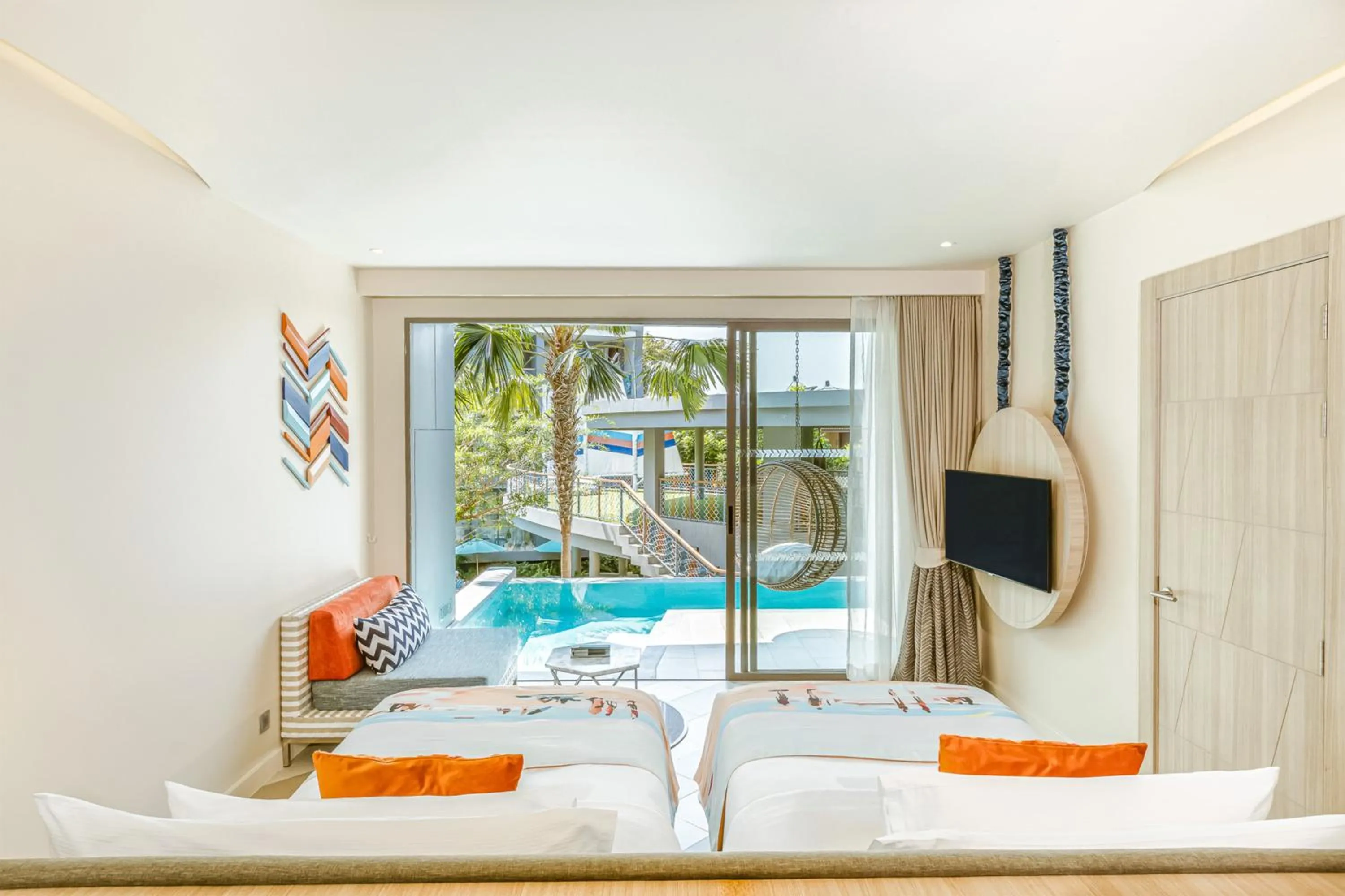 Bed in The SIS Kata Resort - Adult Only