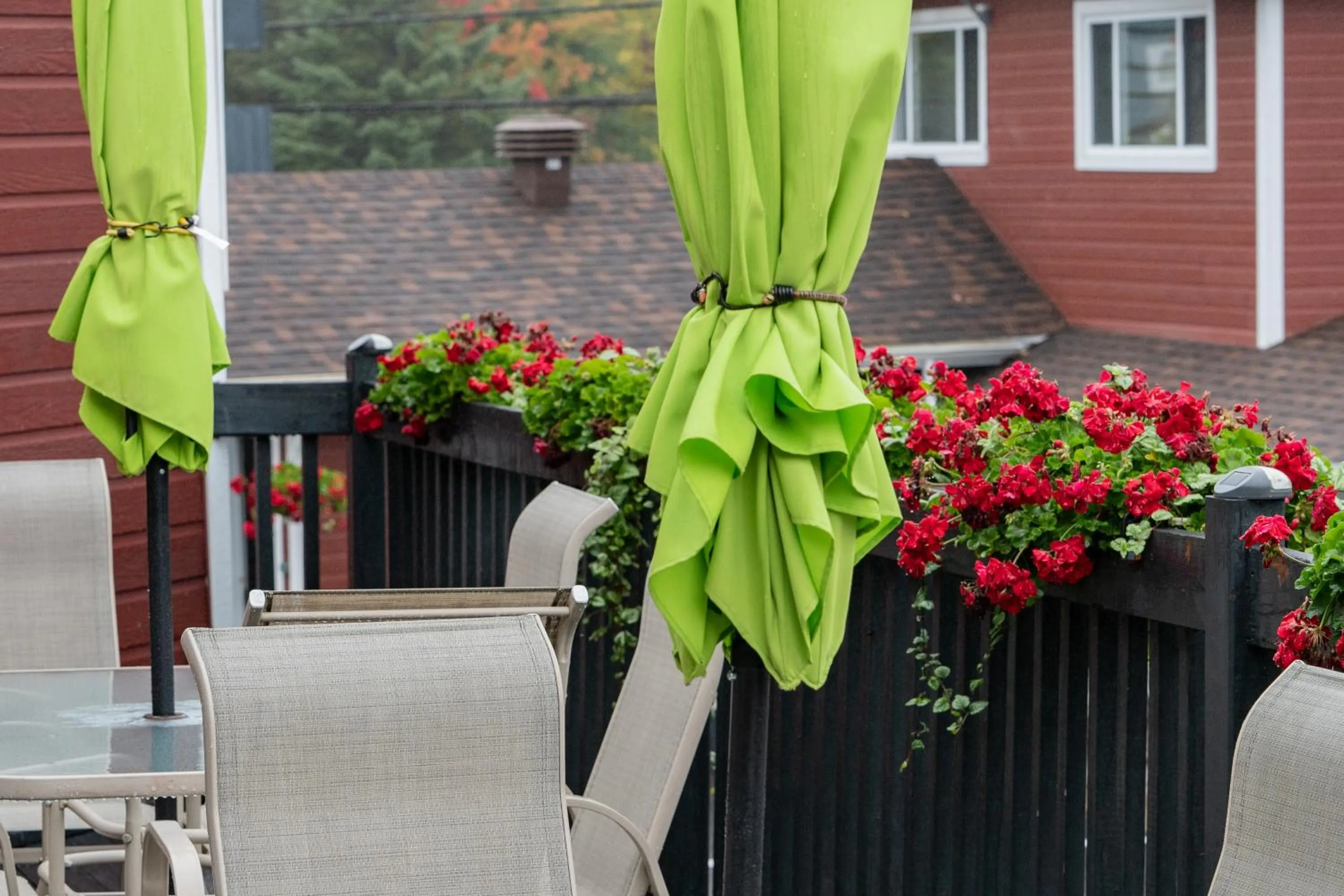 Balcony/Terrace in Hotel et Motel Le Chateauguay