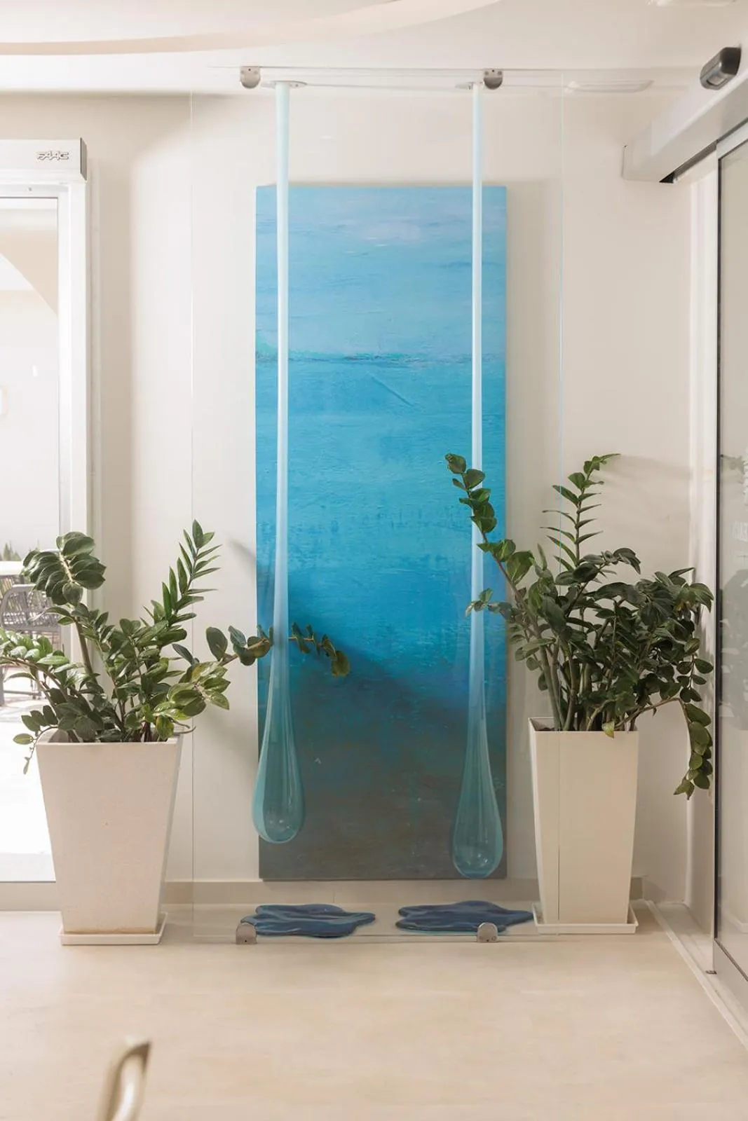 Decorative detail in Iria Beach Art Hotel