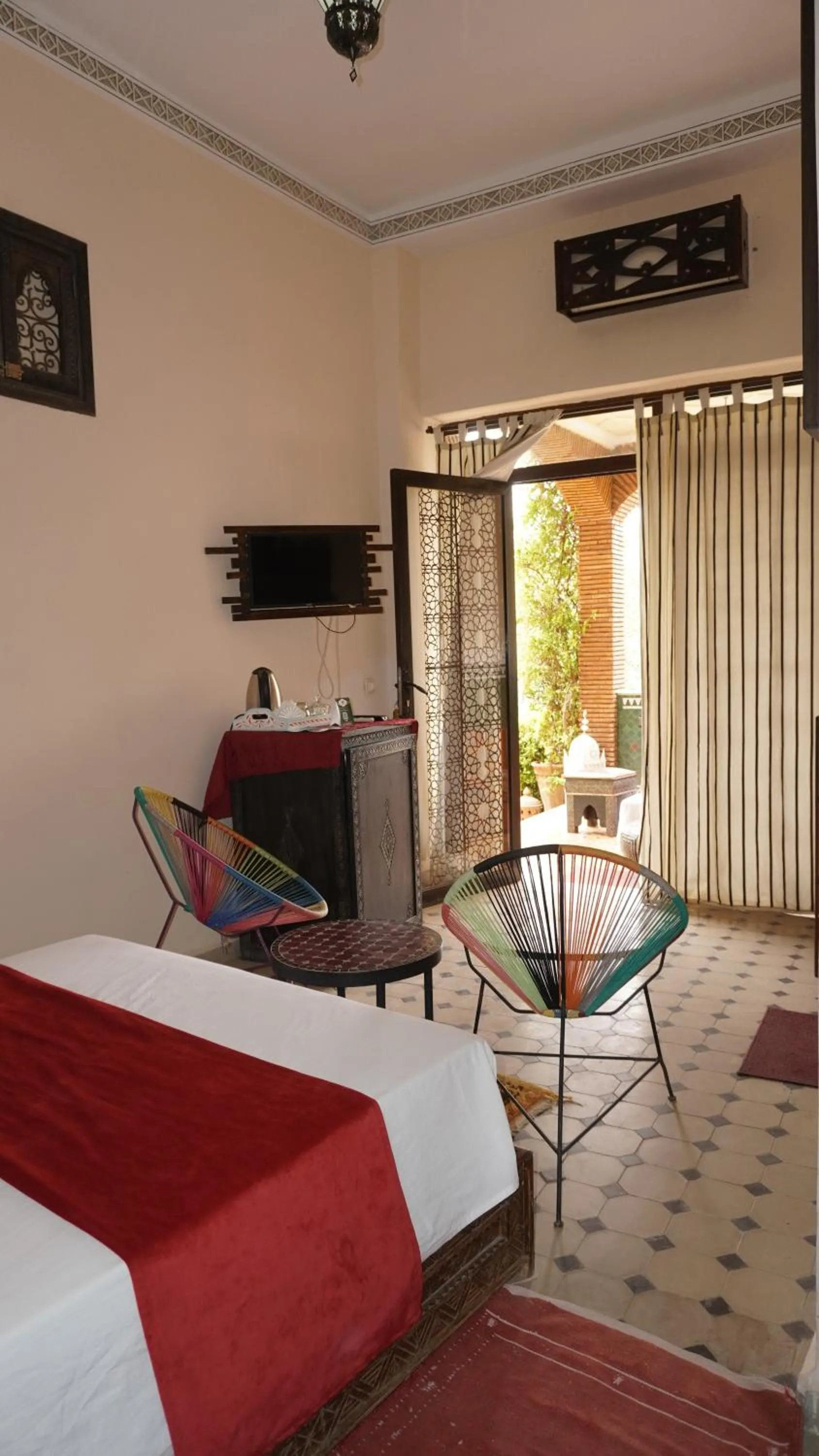 Bed in Riad Saida Atlas