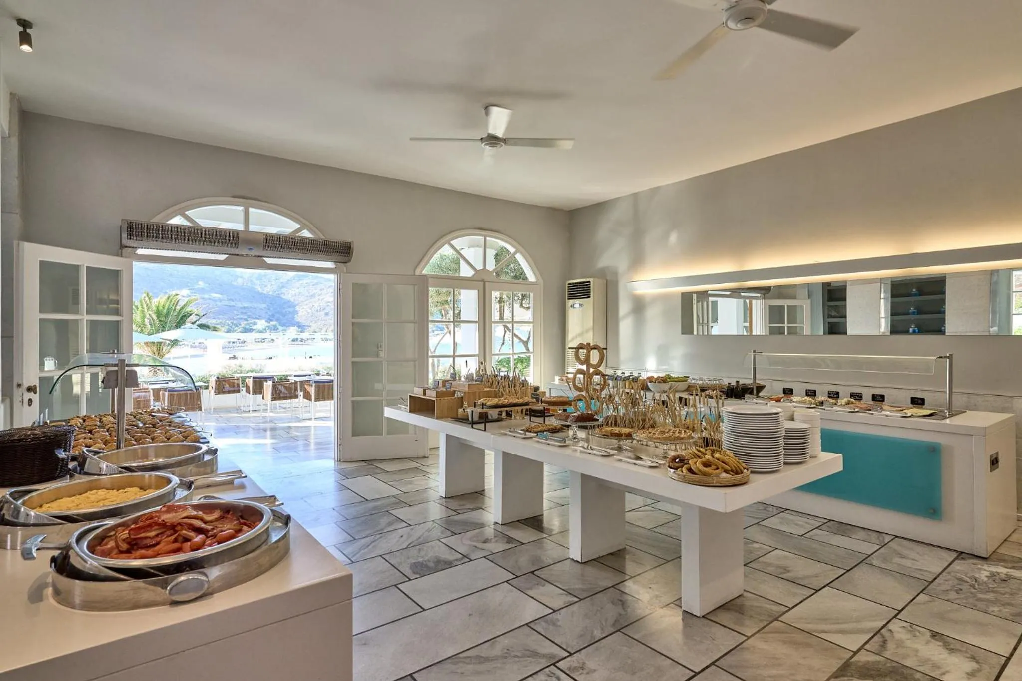 Buffet breakfast in Ios Palace Hotel & Spa