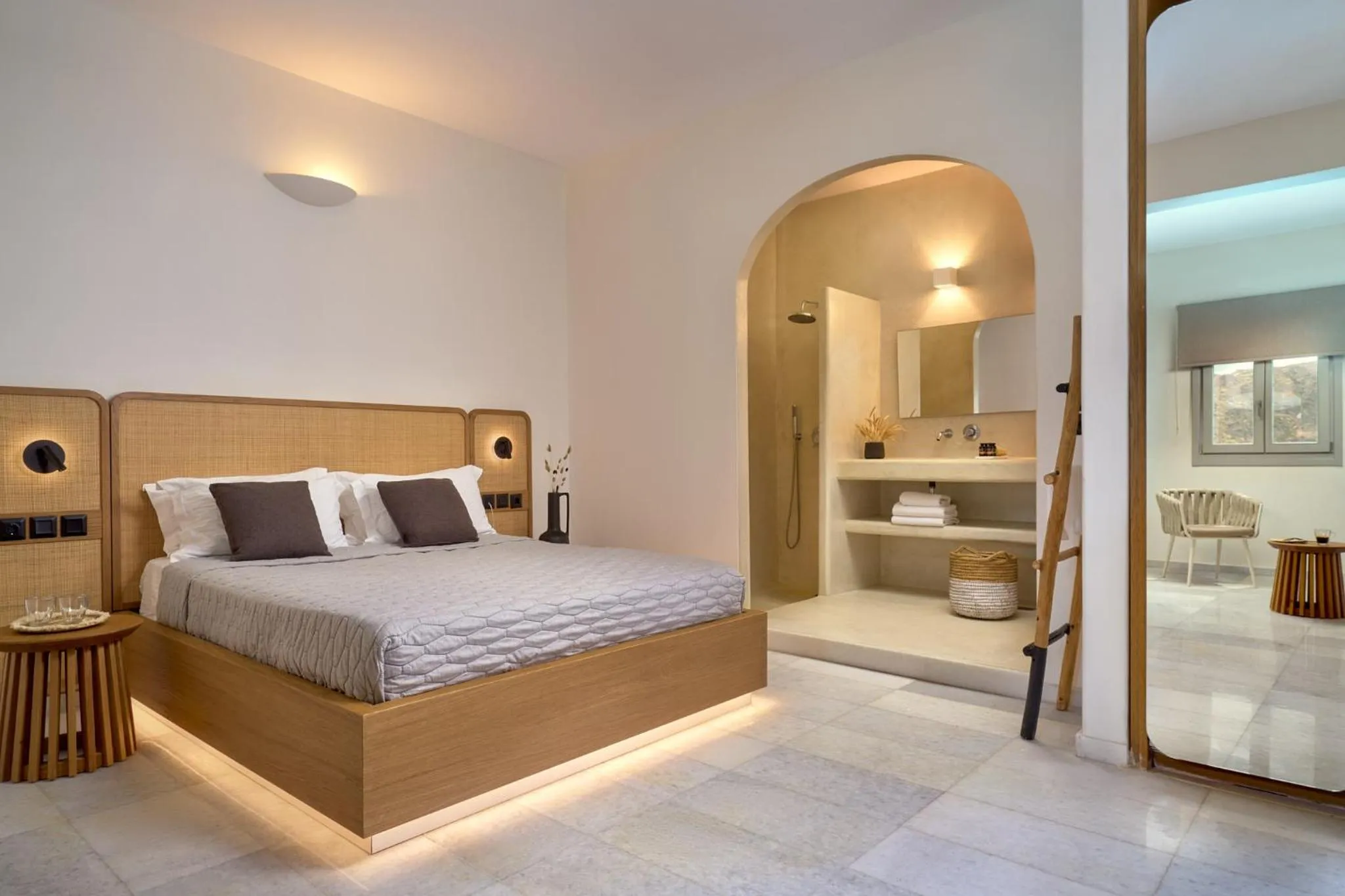 Bed in Ios Palace Hotel & Spa