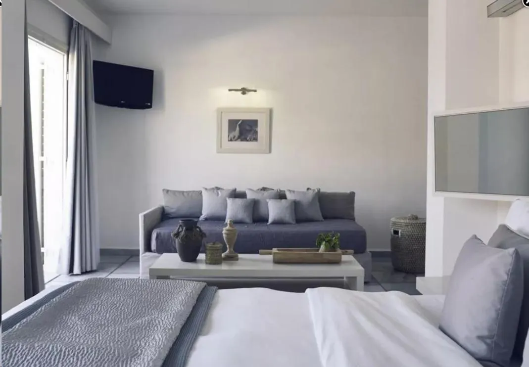 Bed in Ios Palace Hotel & Spa