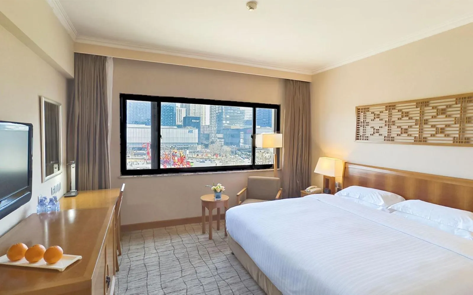 View (from property/room), Bed in Xi'an Dajing Castle Hotel Bell Tower & YONGNING Gate