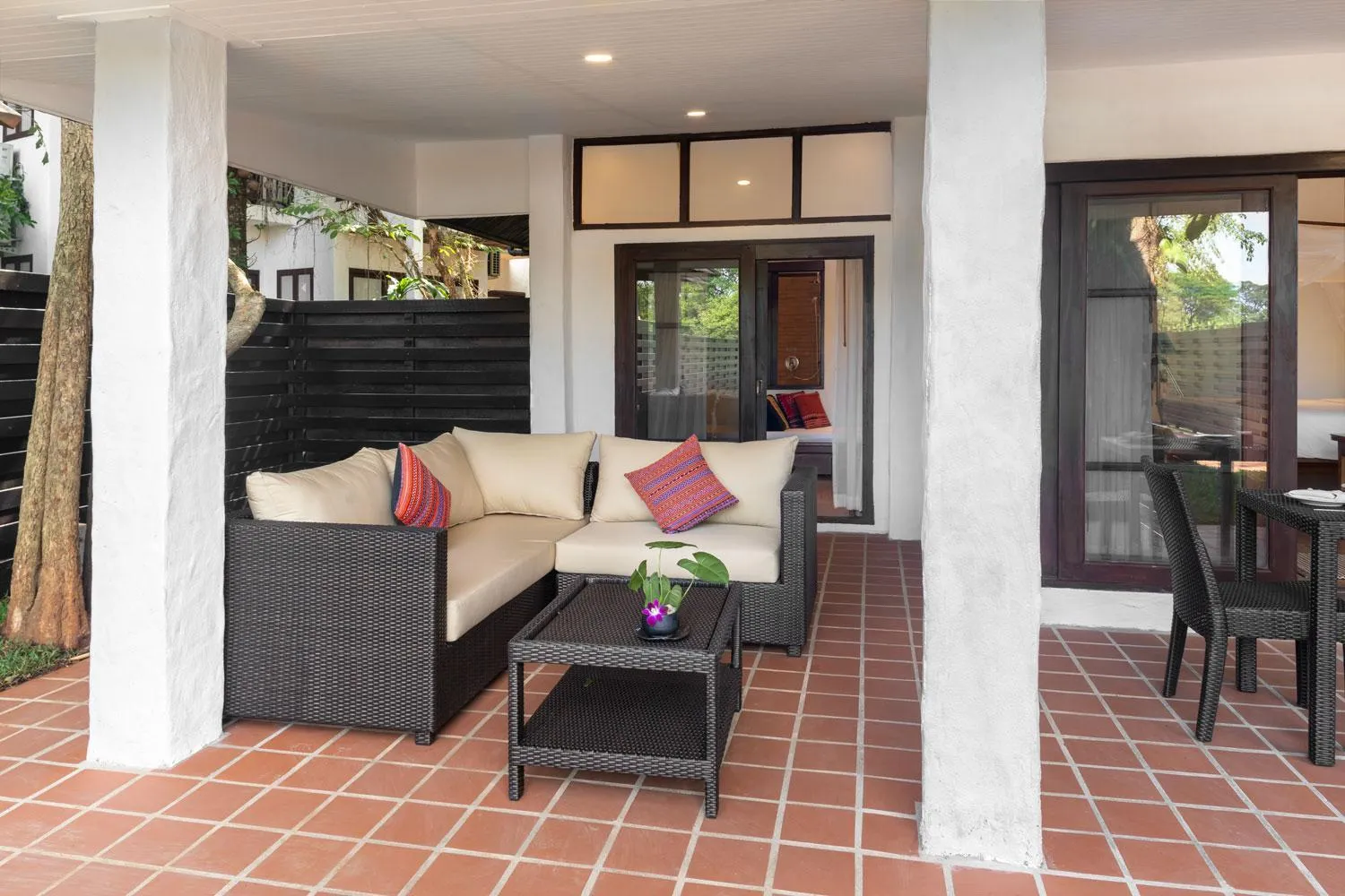 Patio in The Legend Chiang Rai Boutique River Resort & Spa