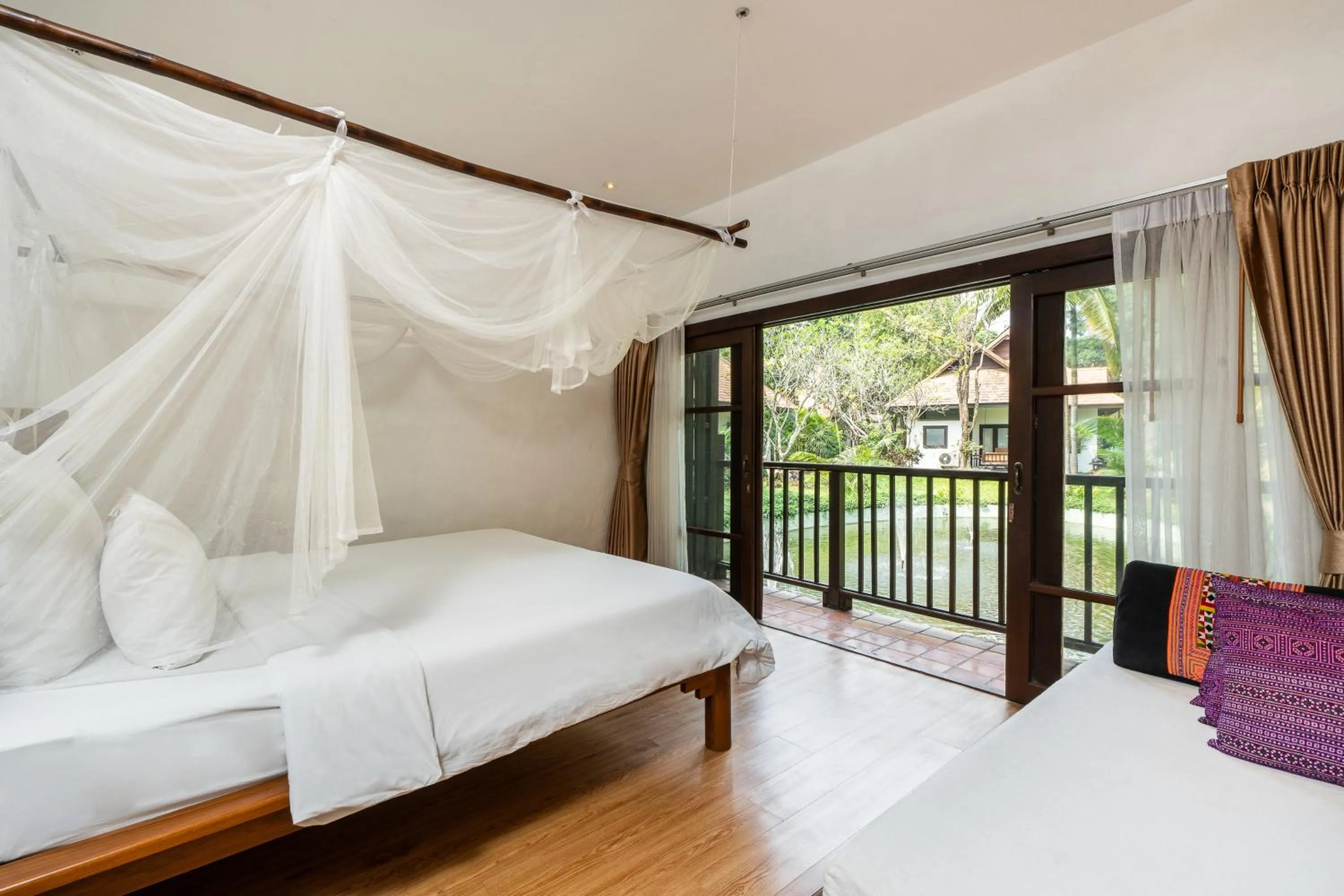 View (from property/room), Bed in The Legend Chiang Rai Boutique River Resort & Spa