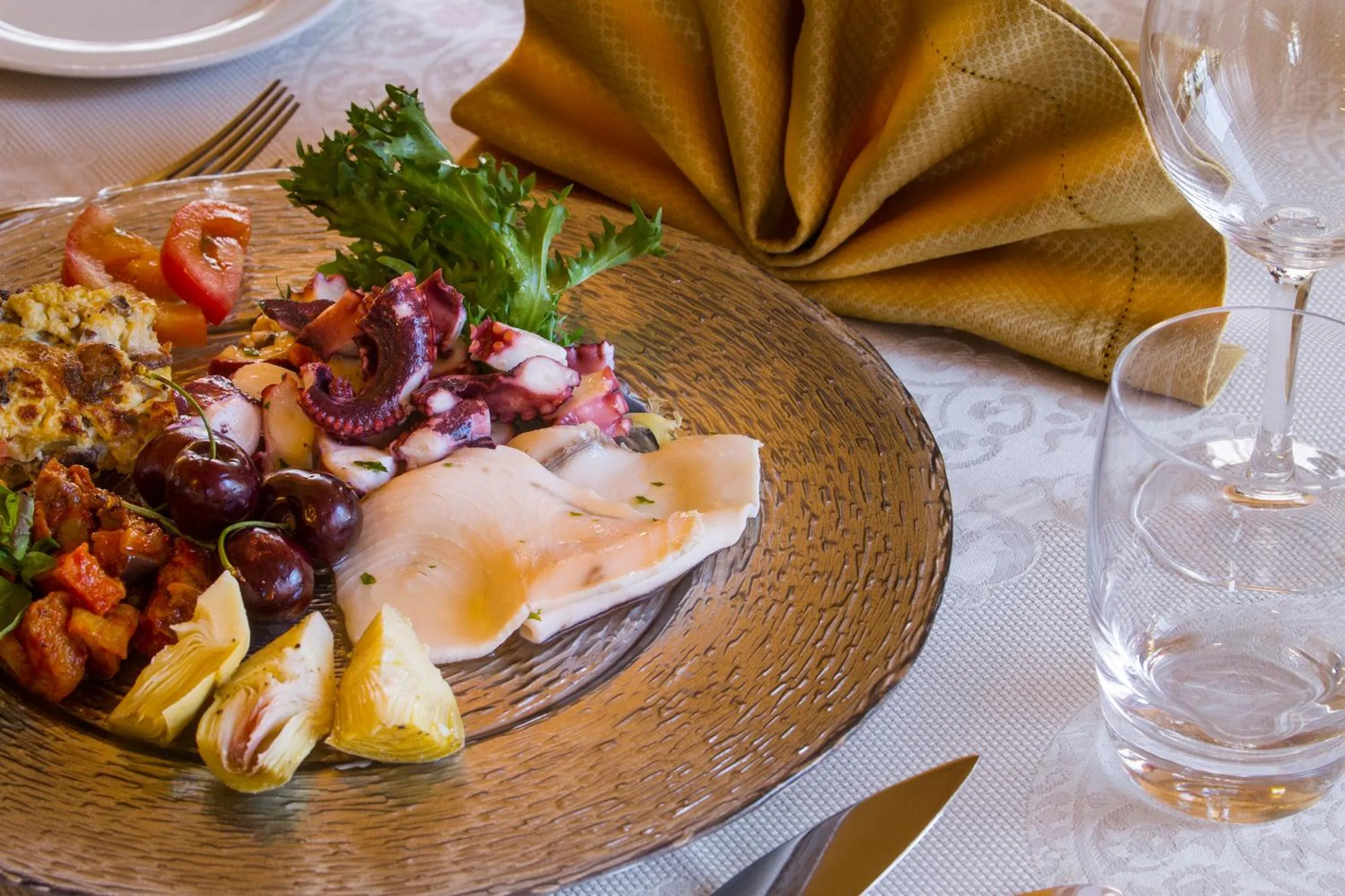 Food close-up in Hotel Riva Del Sole