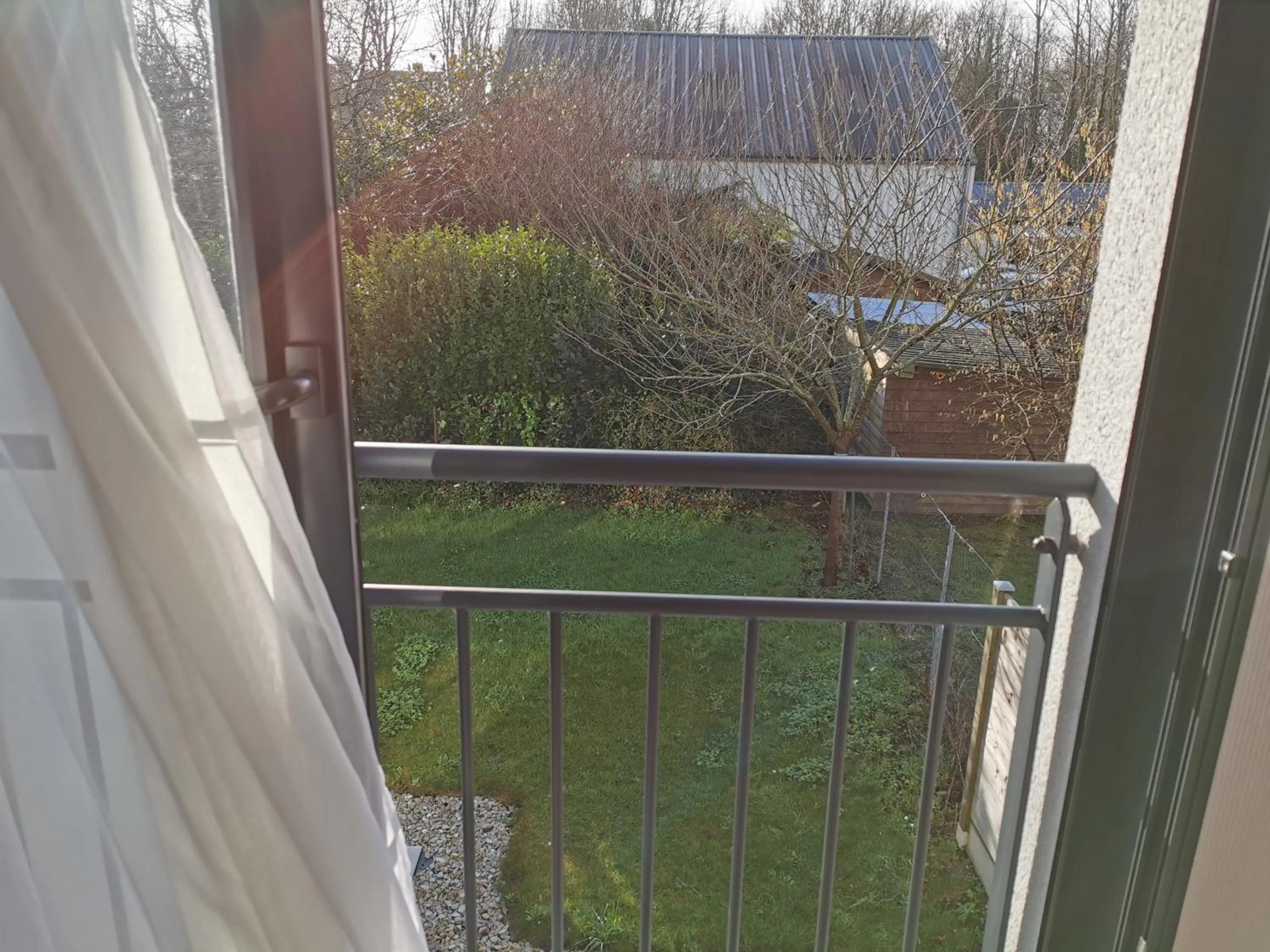 Garden in Hotel Logis Au Moyne de Saire