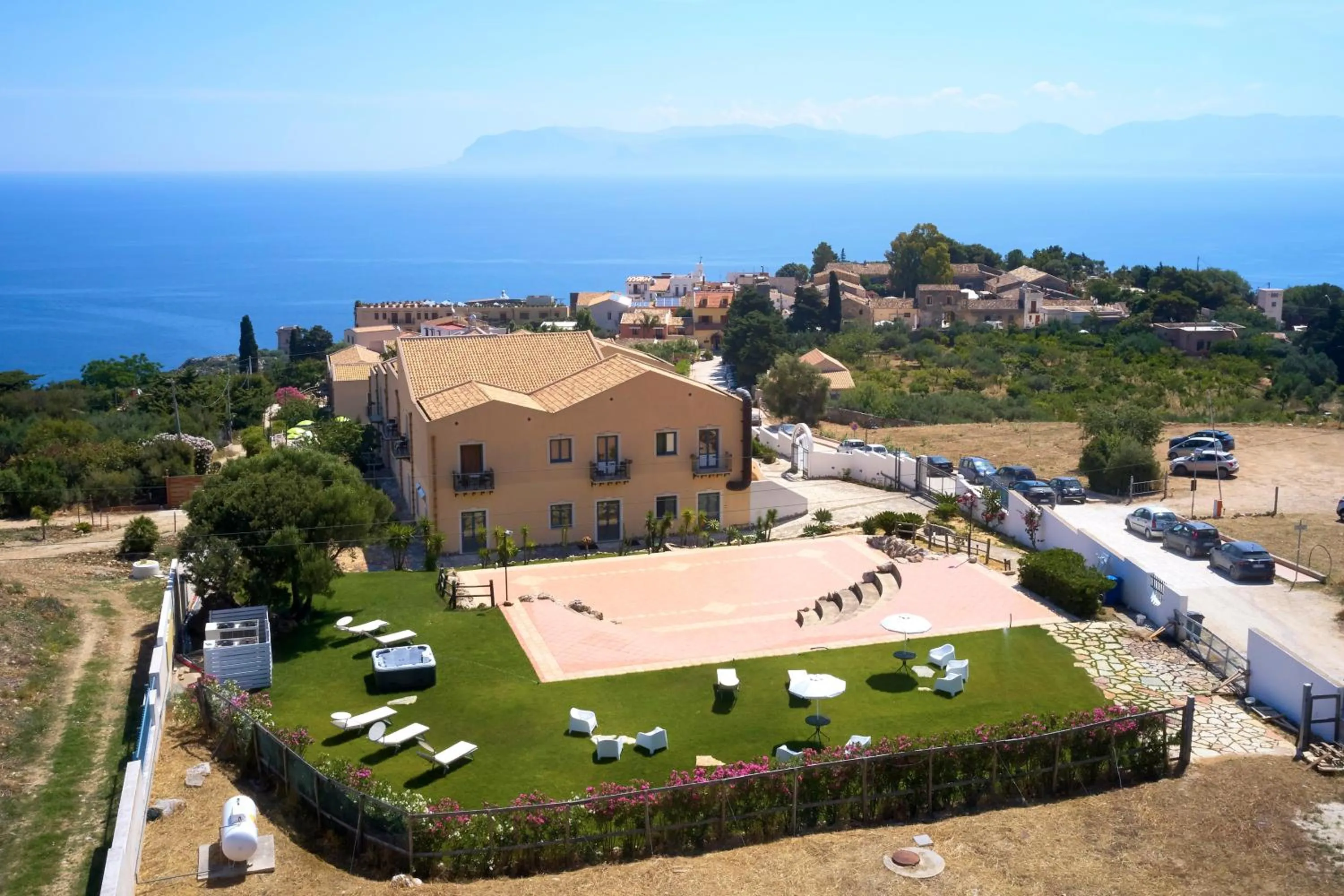 Bird's eye view in Baglio Dello Zingaro