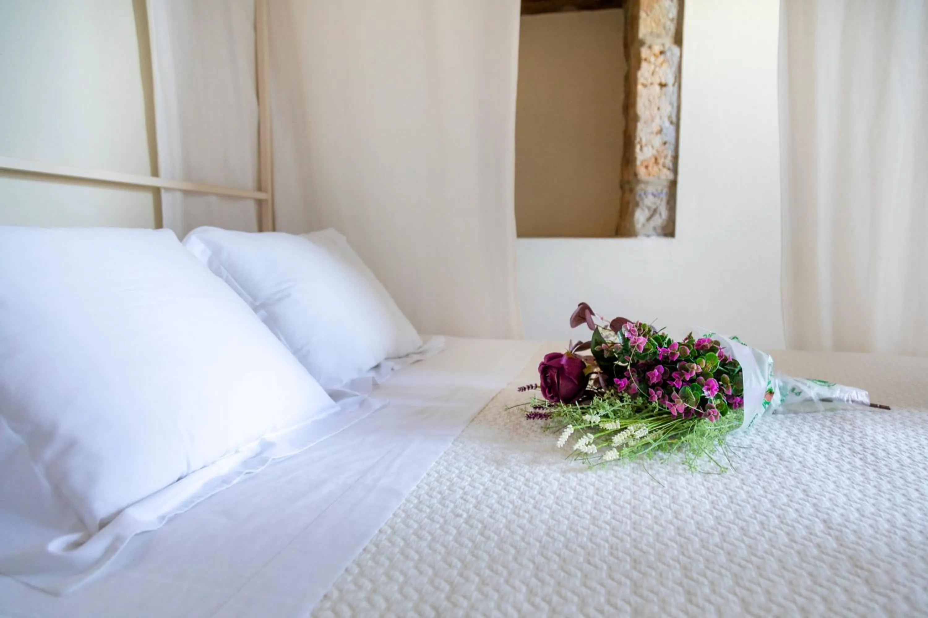 Bed in La Casona de Hermosa