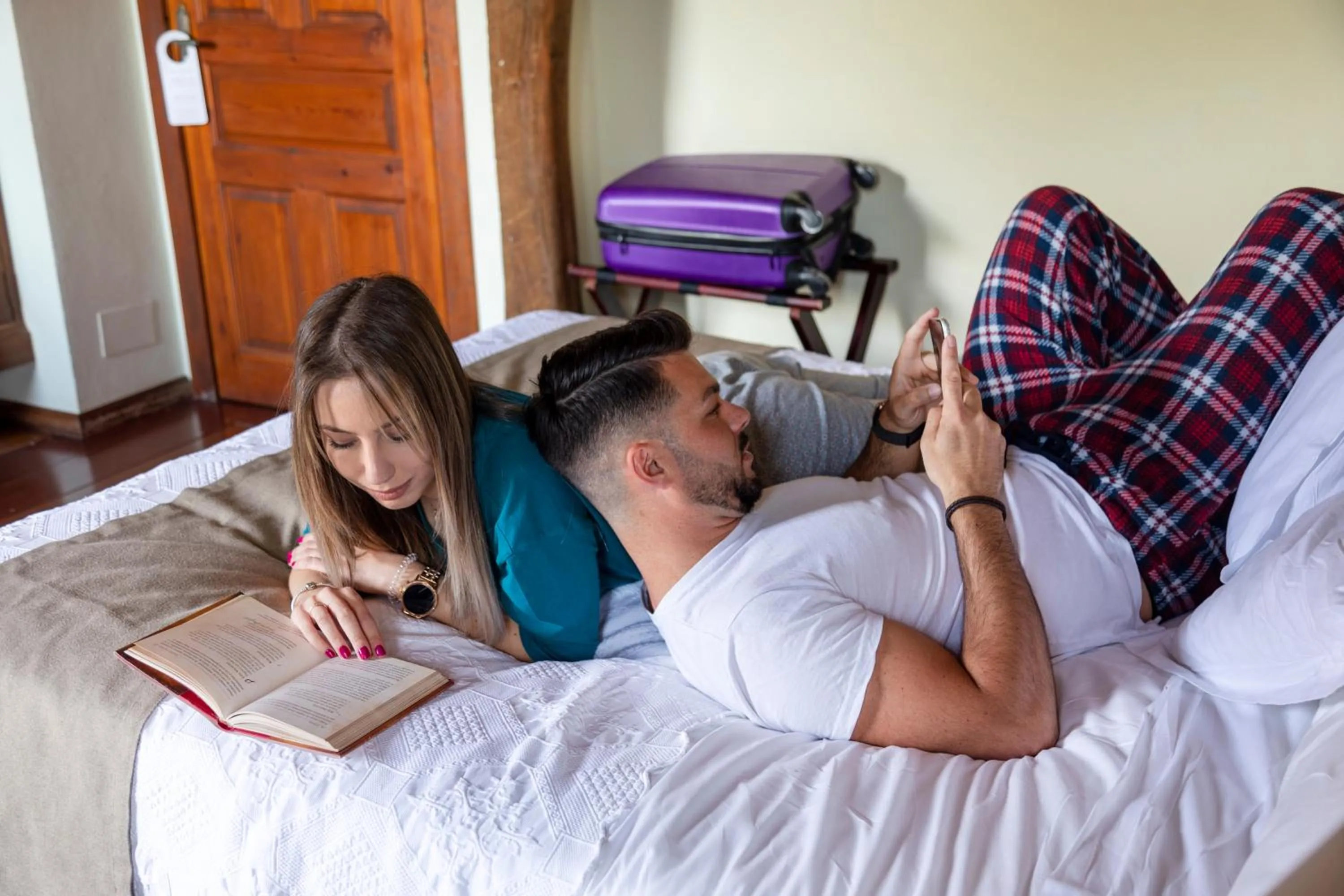 Bedroom, Bed in La Casona de Hermosa