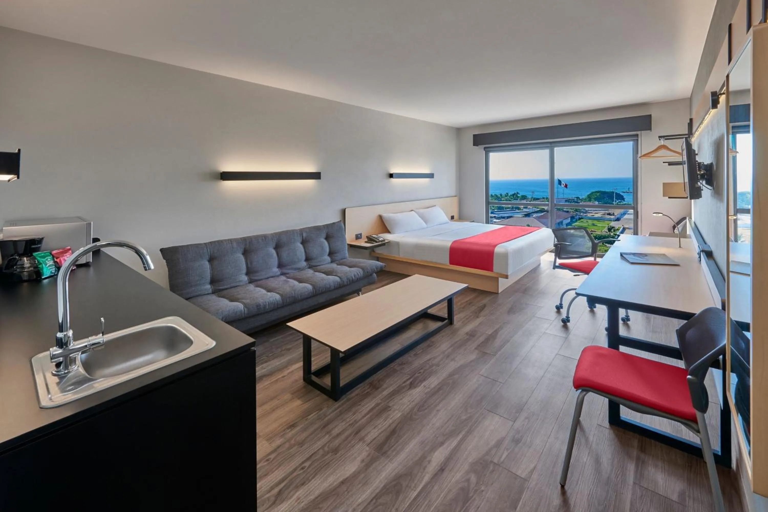 Bedroom, Bed in City Express Plus by Marriott Puerto Vallarta