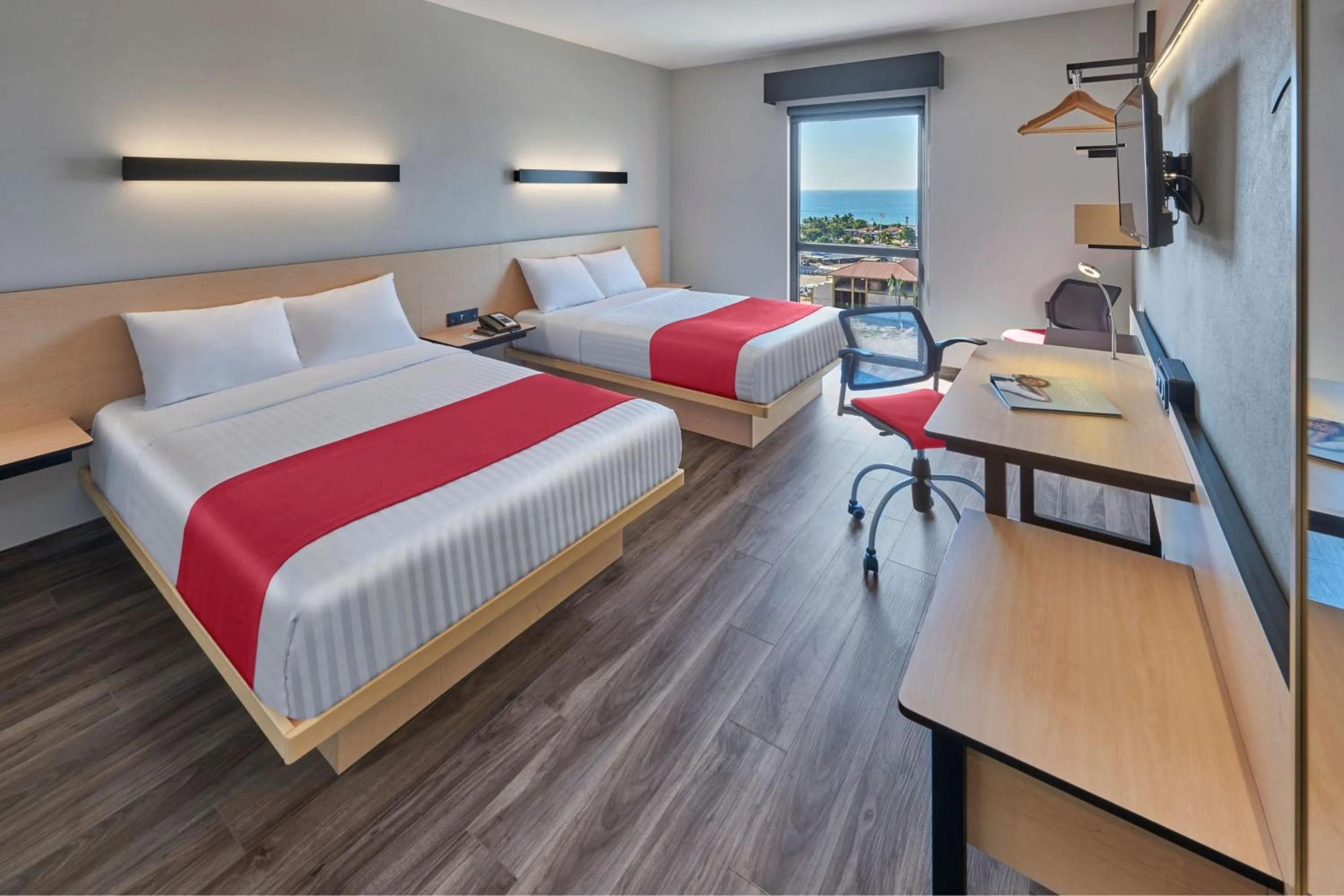 Bedroom, Bed in City Express Plus by Marriott Puerto Vallarta