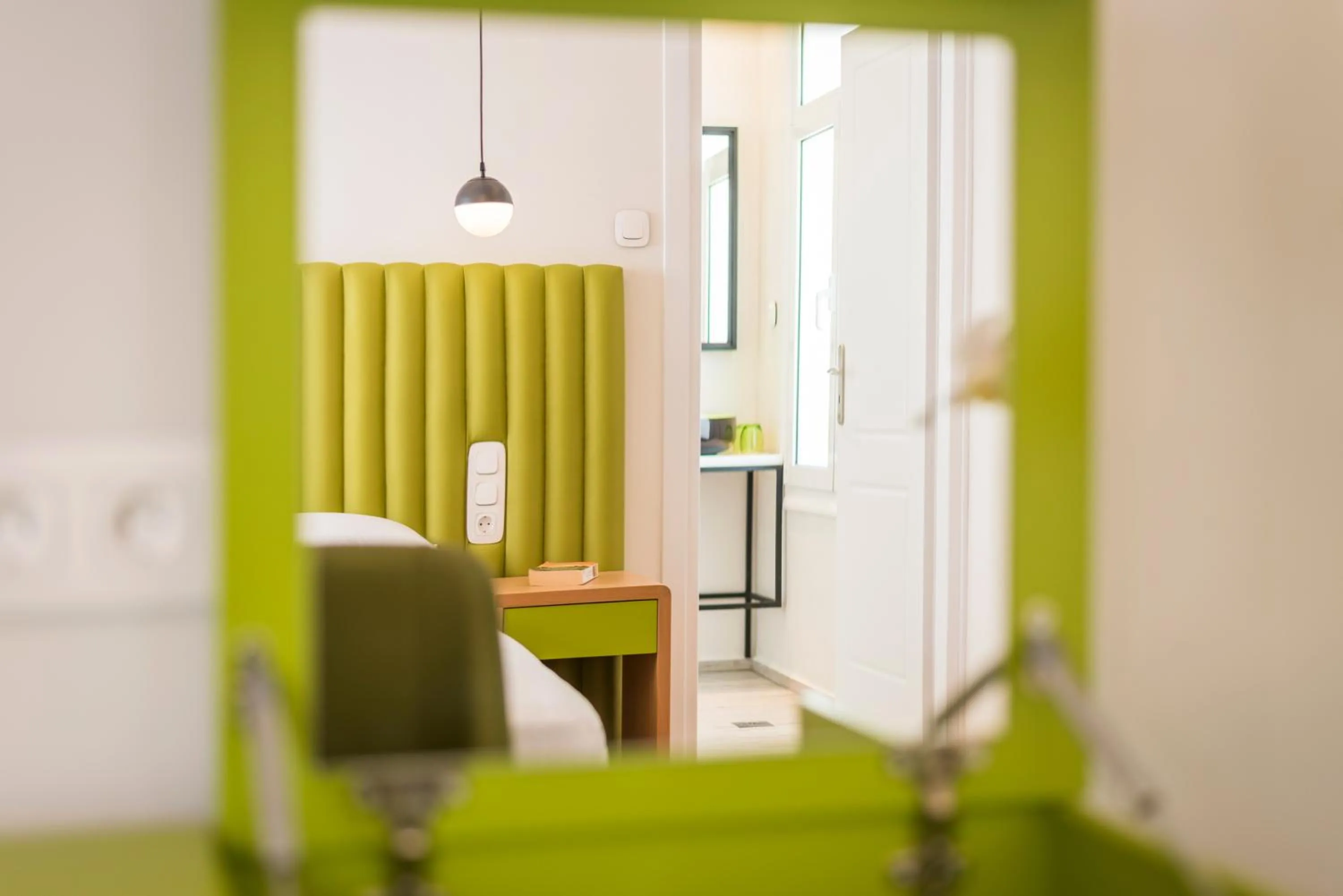 Decorative detail, Bed in TheJoy City Suites