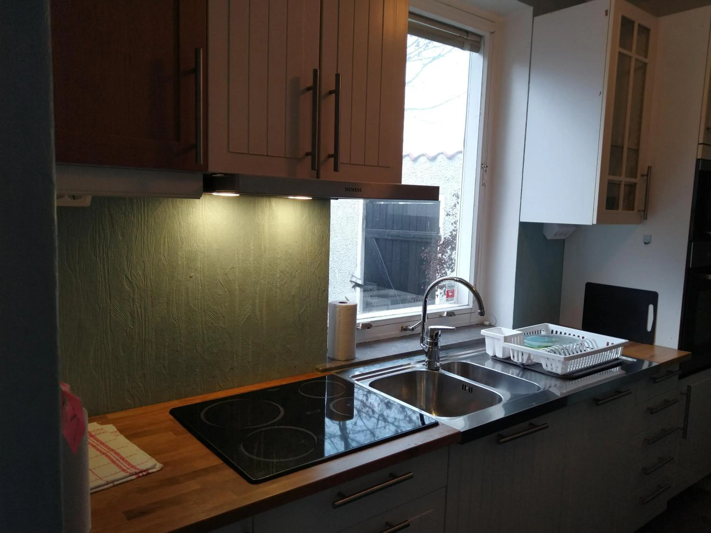 Kitchen or kitchenette in Villa Signedal Hostel