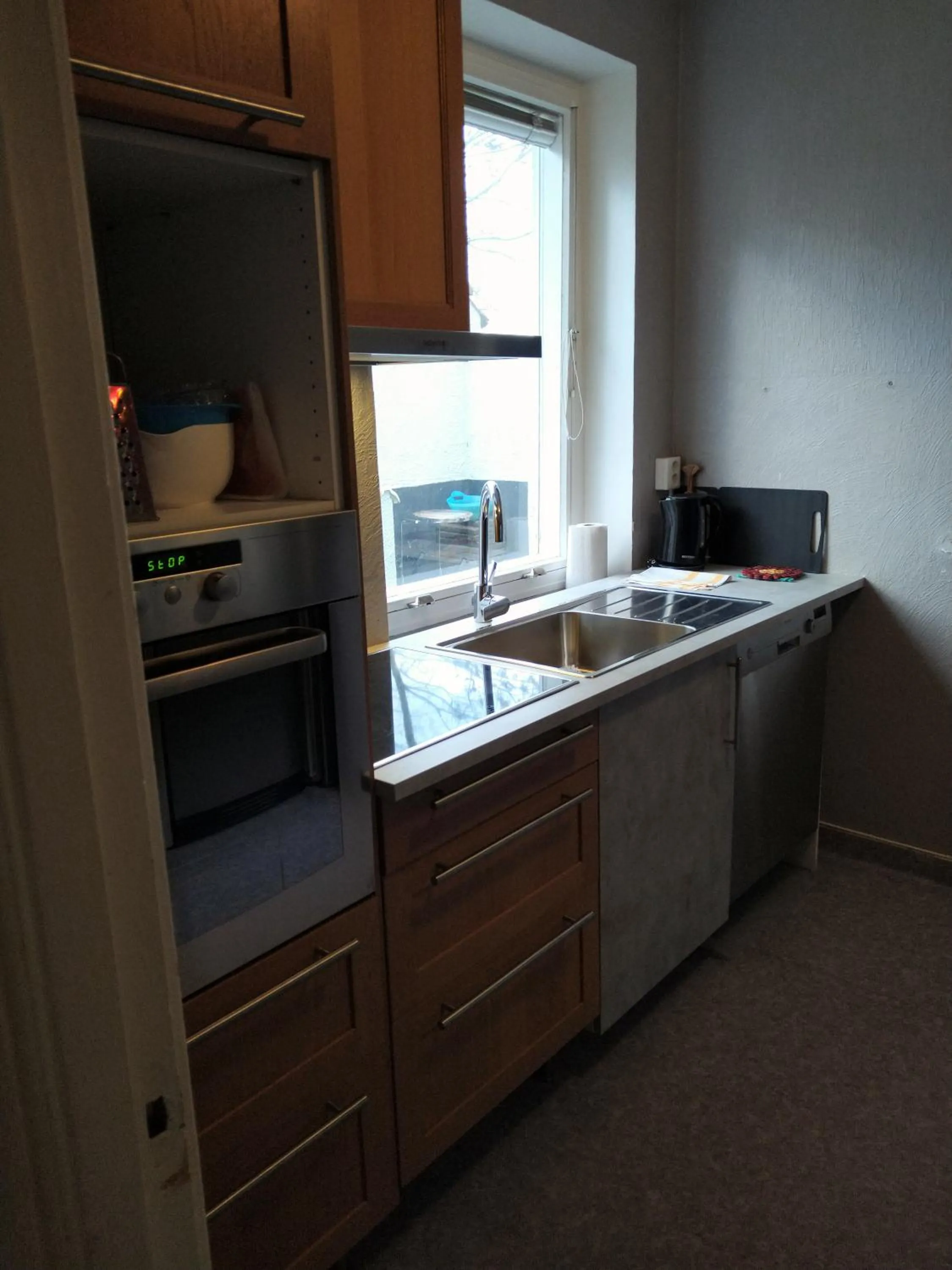 Kitchen or kitchenette in Villa Signedal Hostel