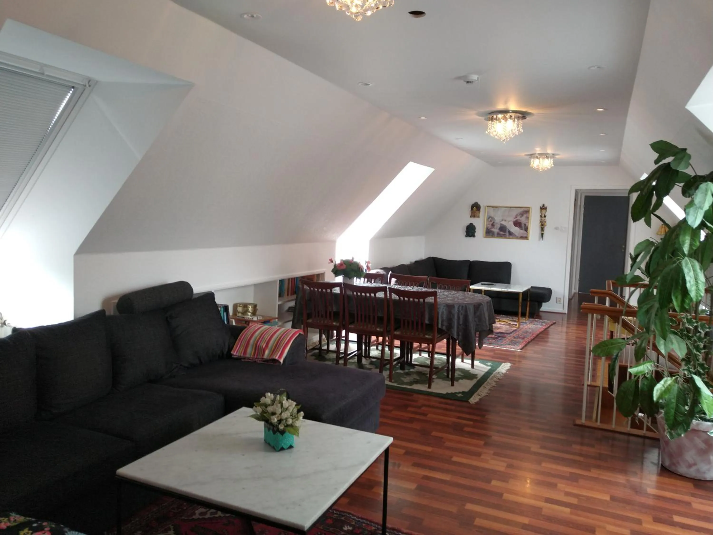 Living room in Villa Signedal Hostel