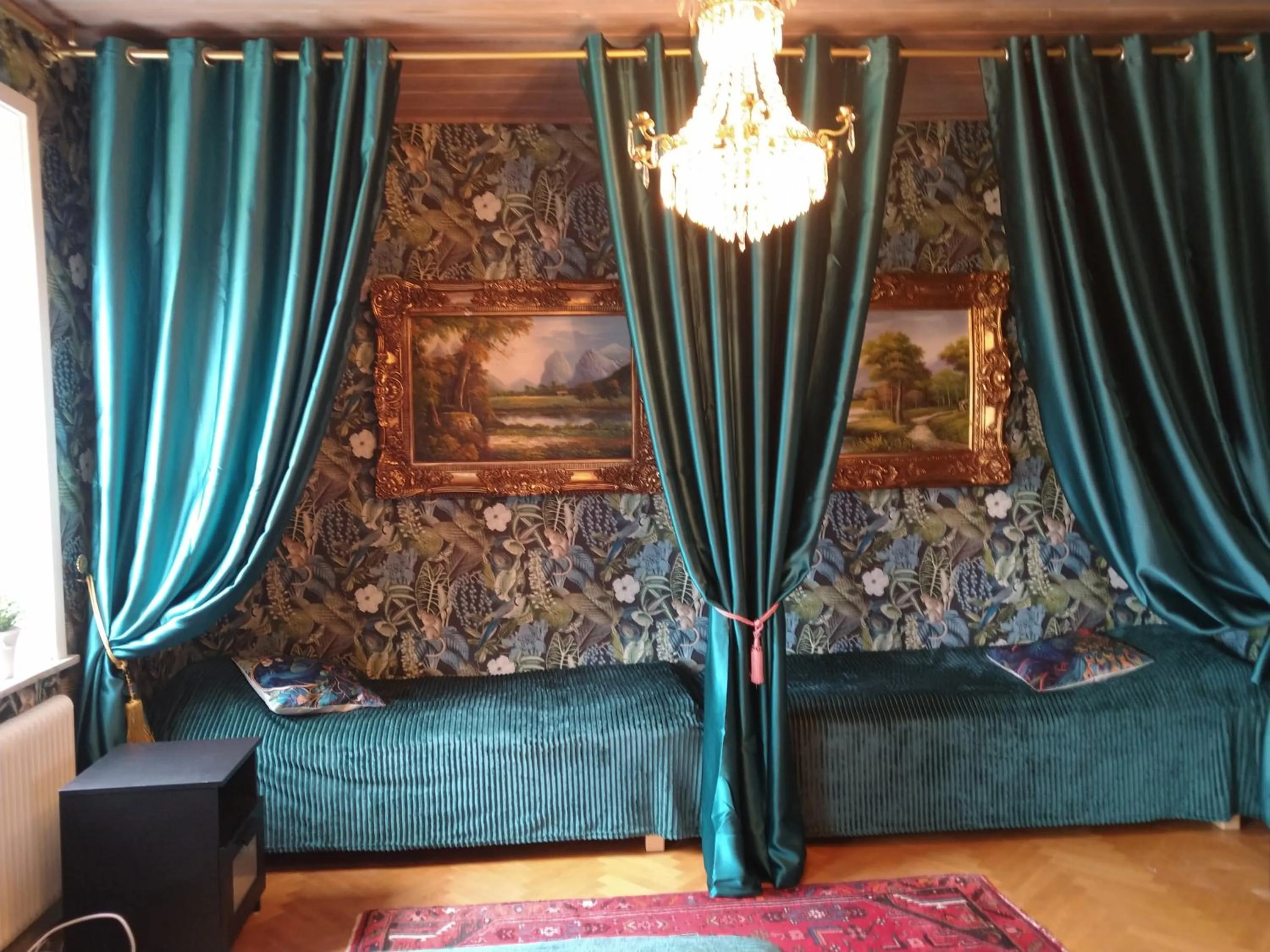 Seating area in Villa Signedal Hostel