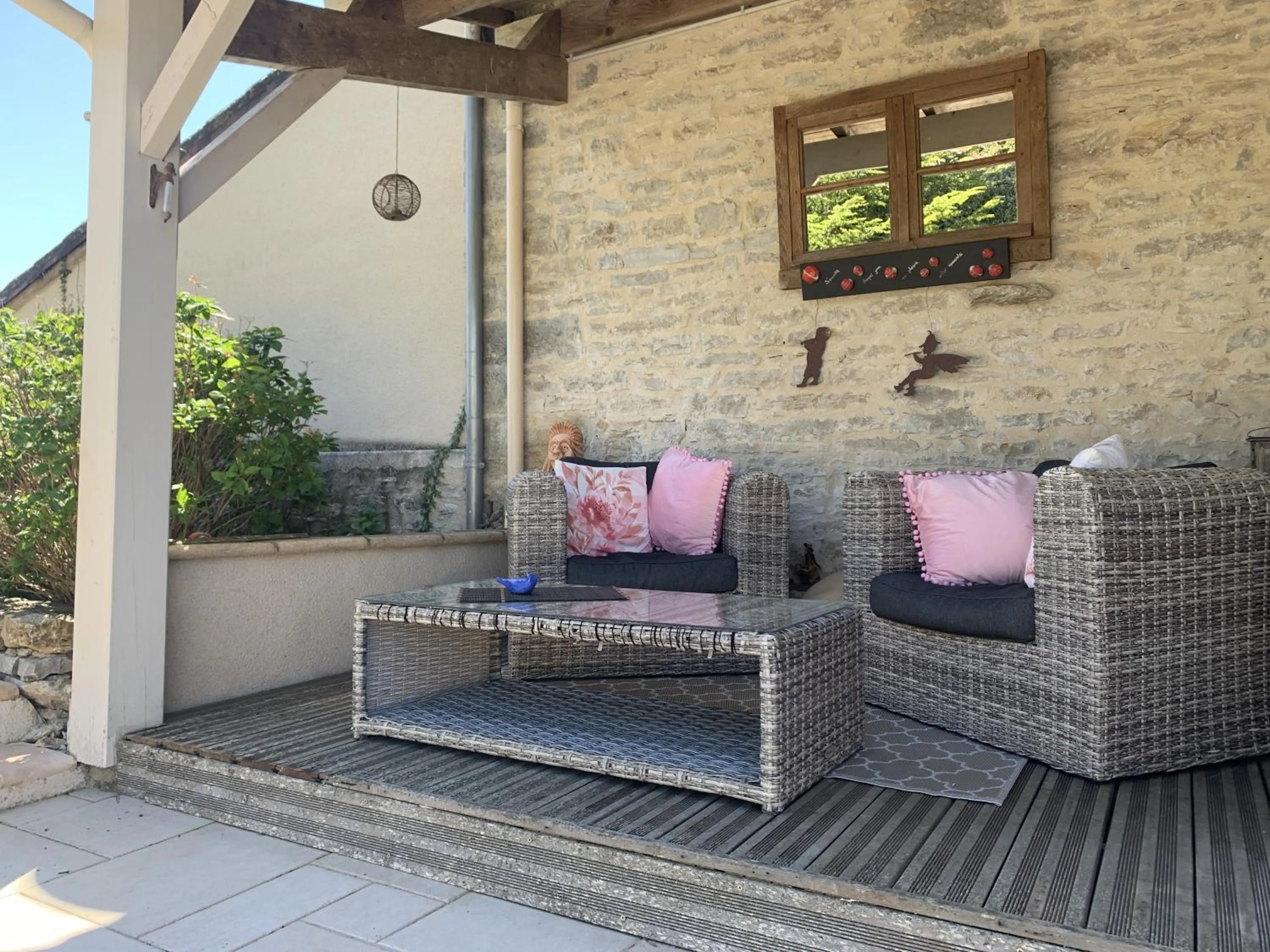 Seating area in Le Couvent