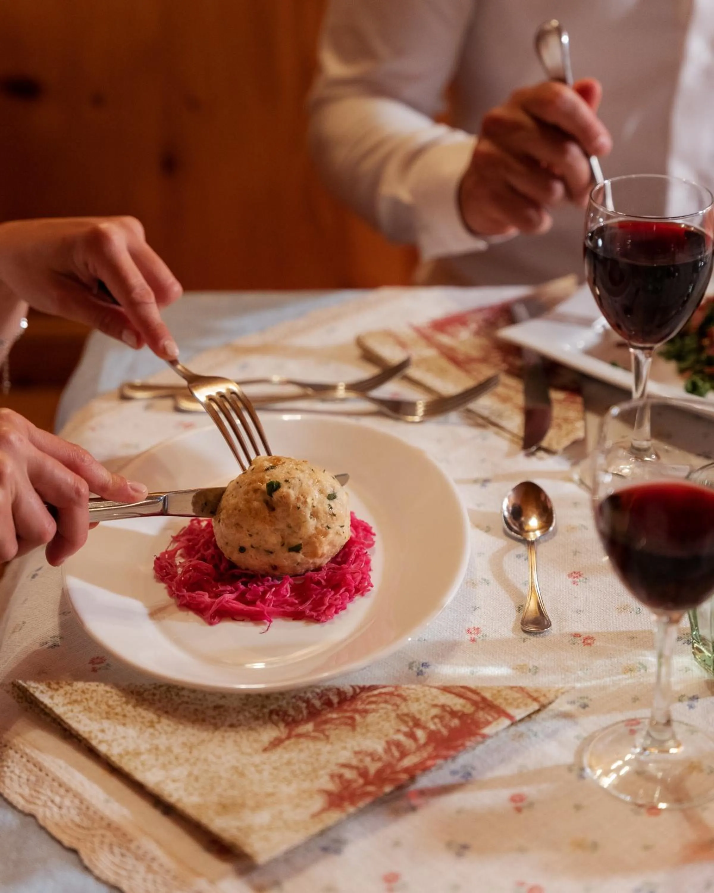 Dinner in Berg Hotel Latemar Spitze