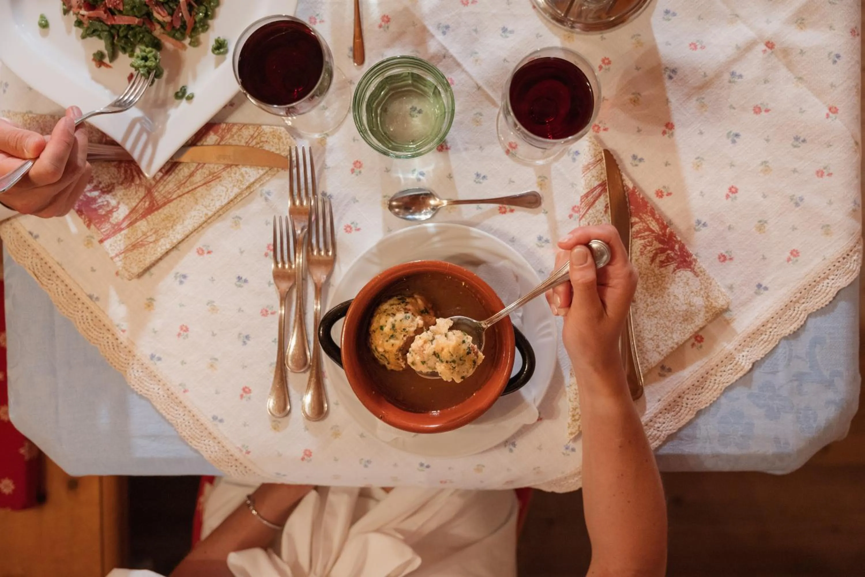 Dinner in Berg Hotel Latemar Spitze