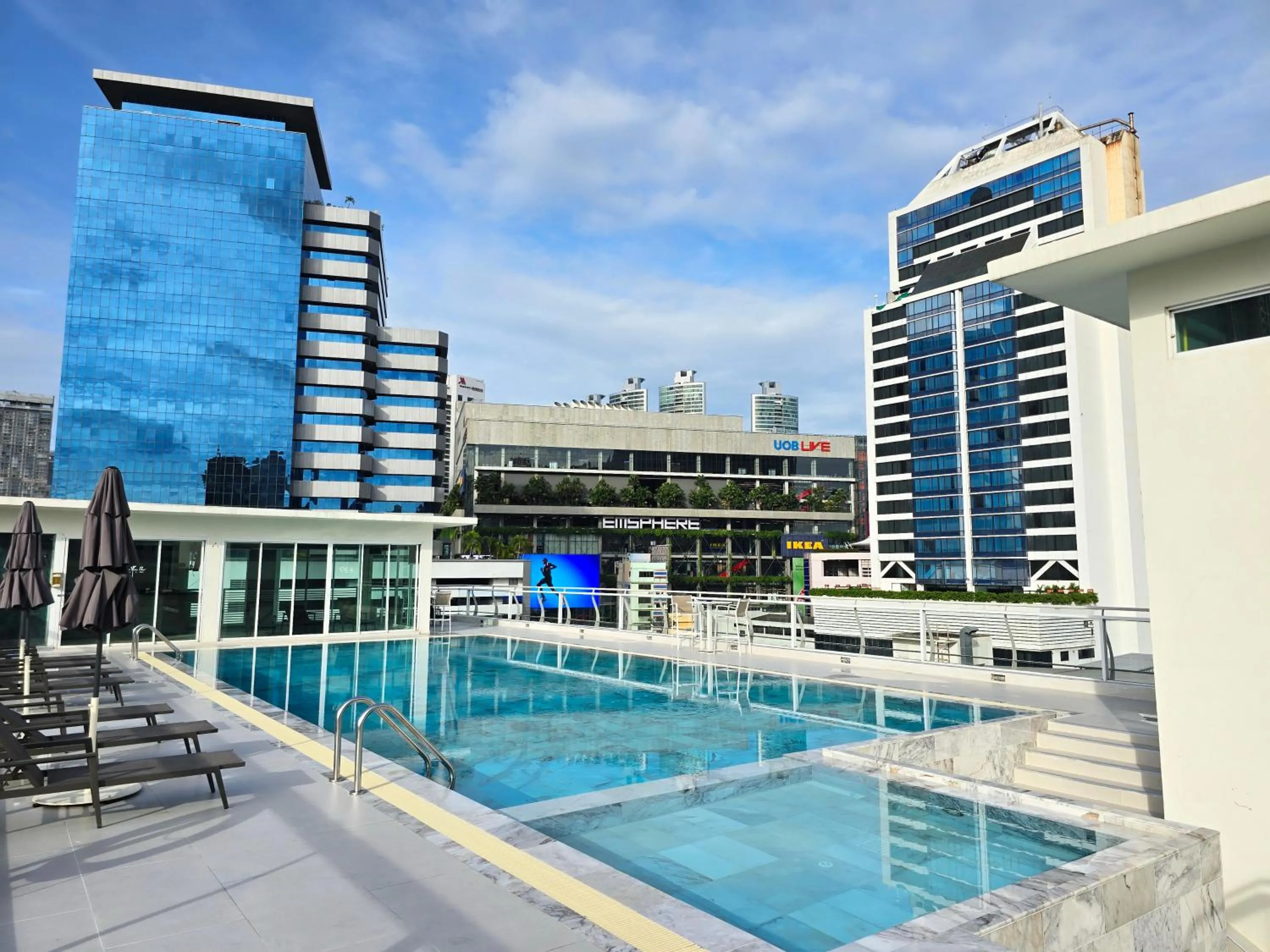 Swimming pool in The Bless Hotel and Residence