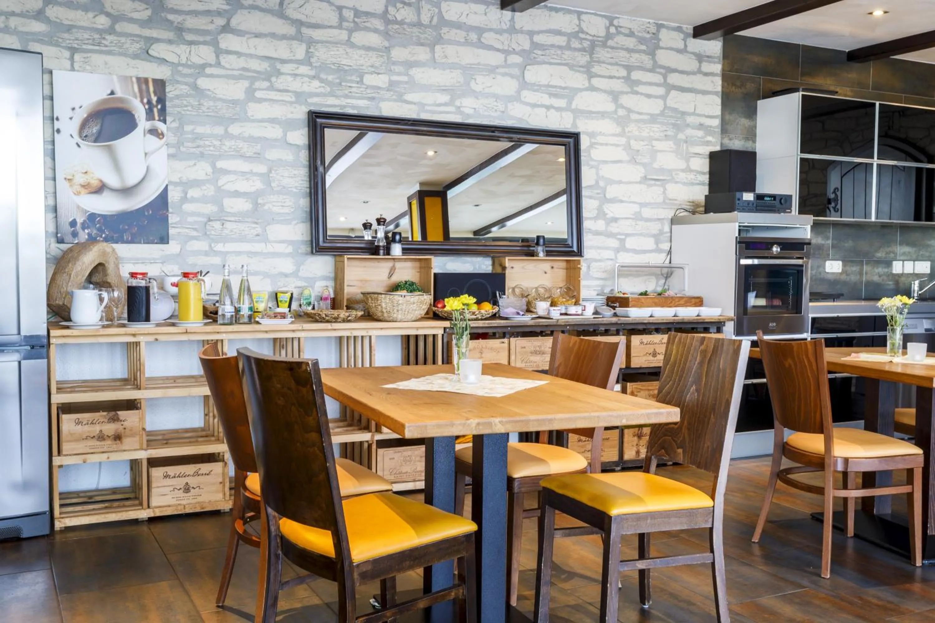 Buffet breakfast in Hotel Rheingold