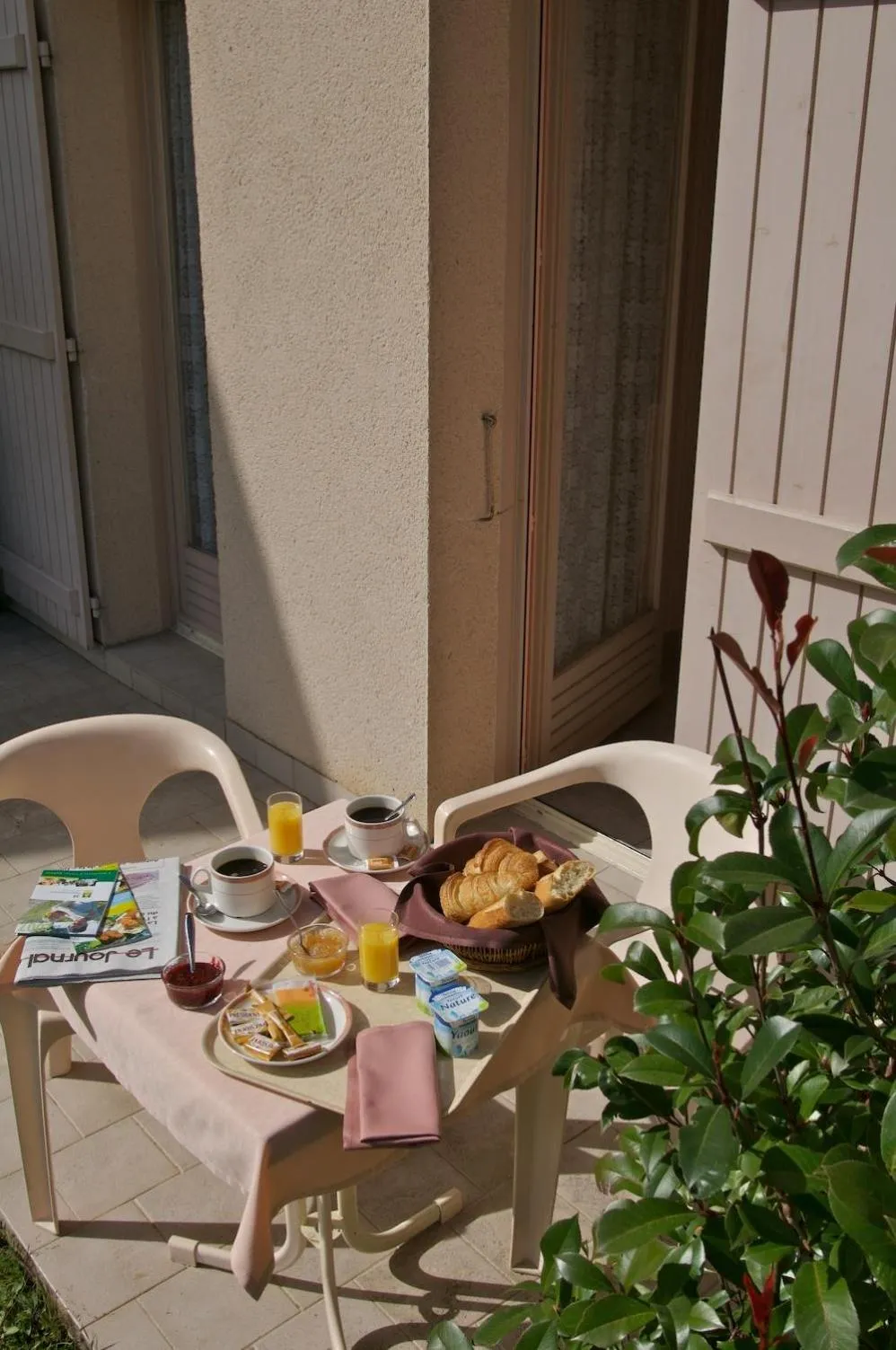 Balcony/Terrace in Logis Hotel Le Nuage