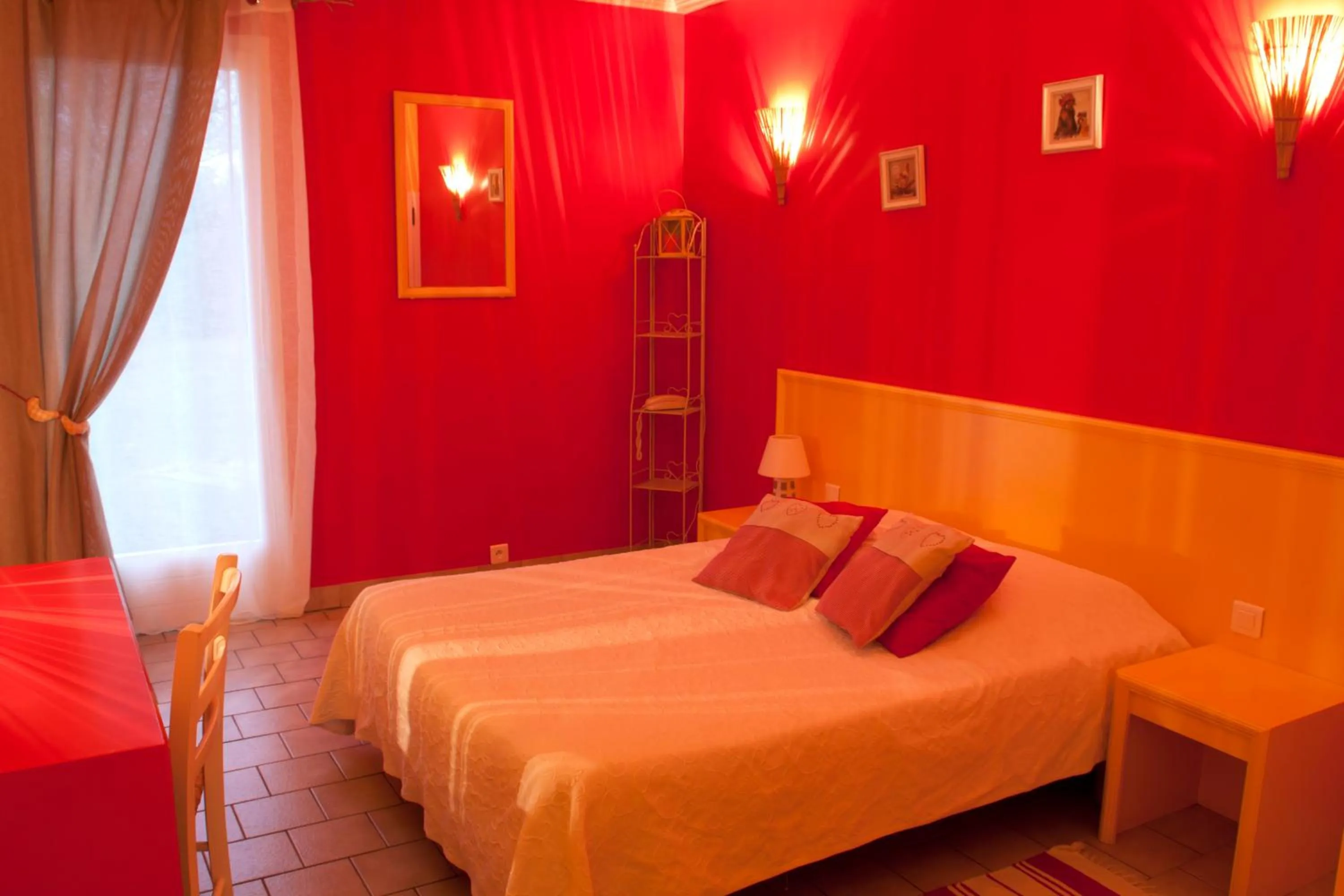 Bedroom, Bed in Logis Hotel Le Nuage