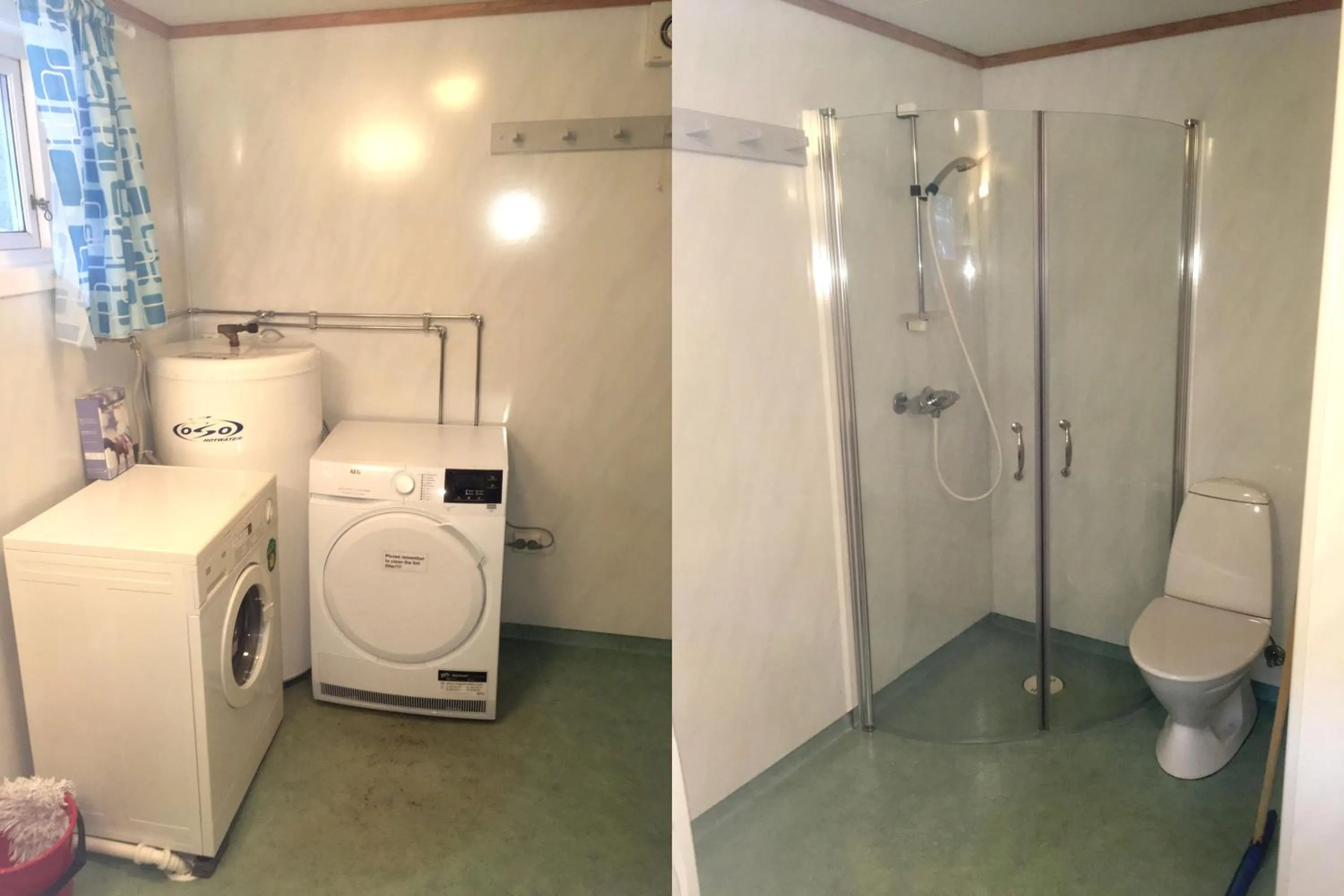 Shower in Langenuen Motel & Camping