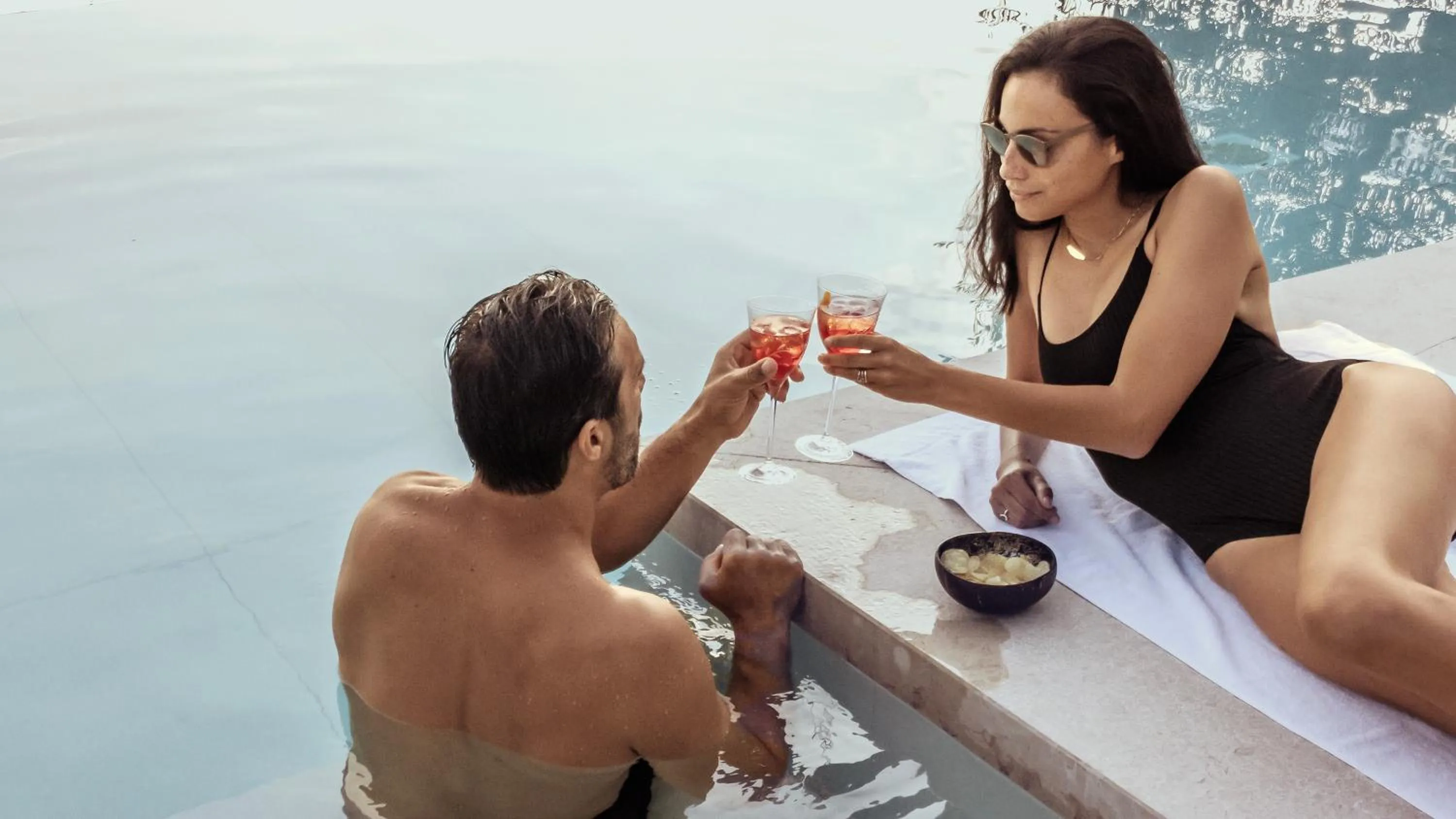 Swimming pool in San Colombano Suites
