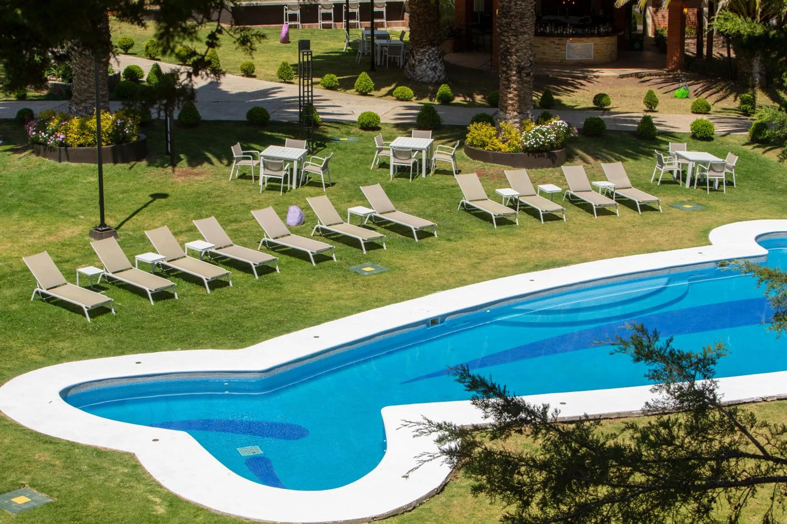 Swimming pool in Hotel & Glamping Huasca Sierra Verde
